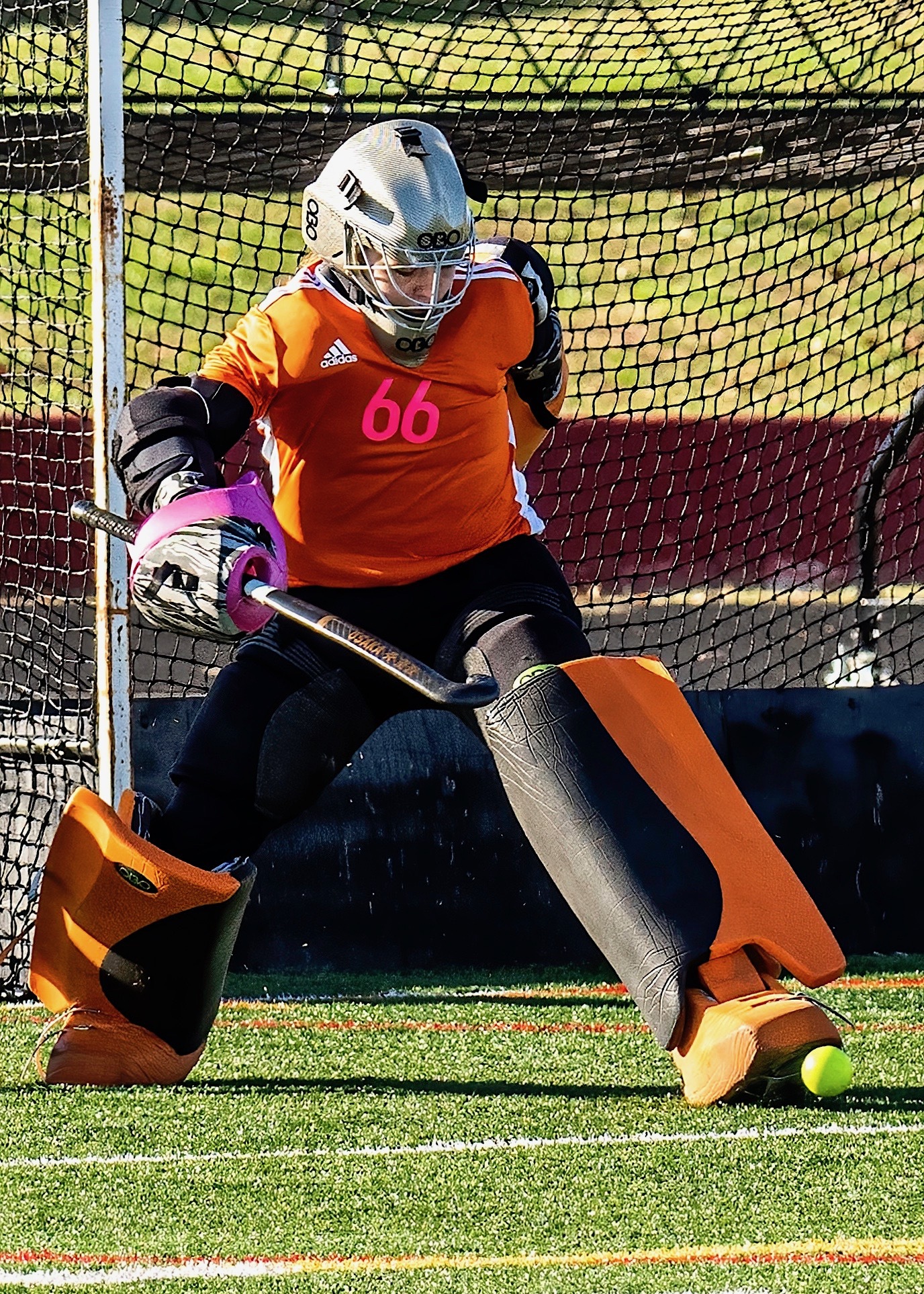 East Hampton's Caeleigh Schuster won a pair of goalie awards for her efforts this past fall.   MARIANNE BARNETT