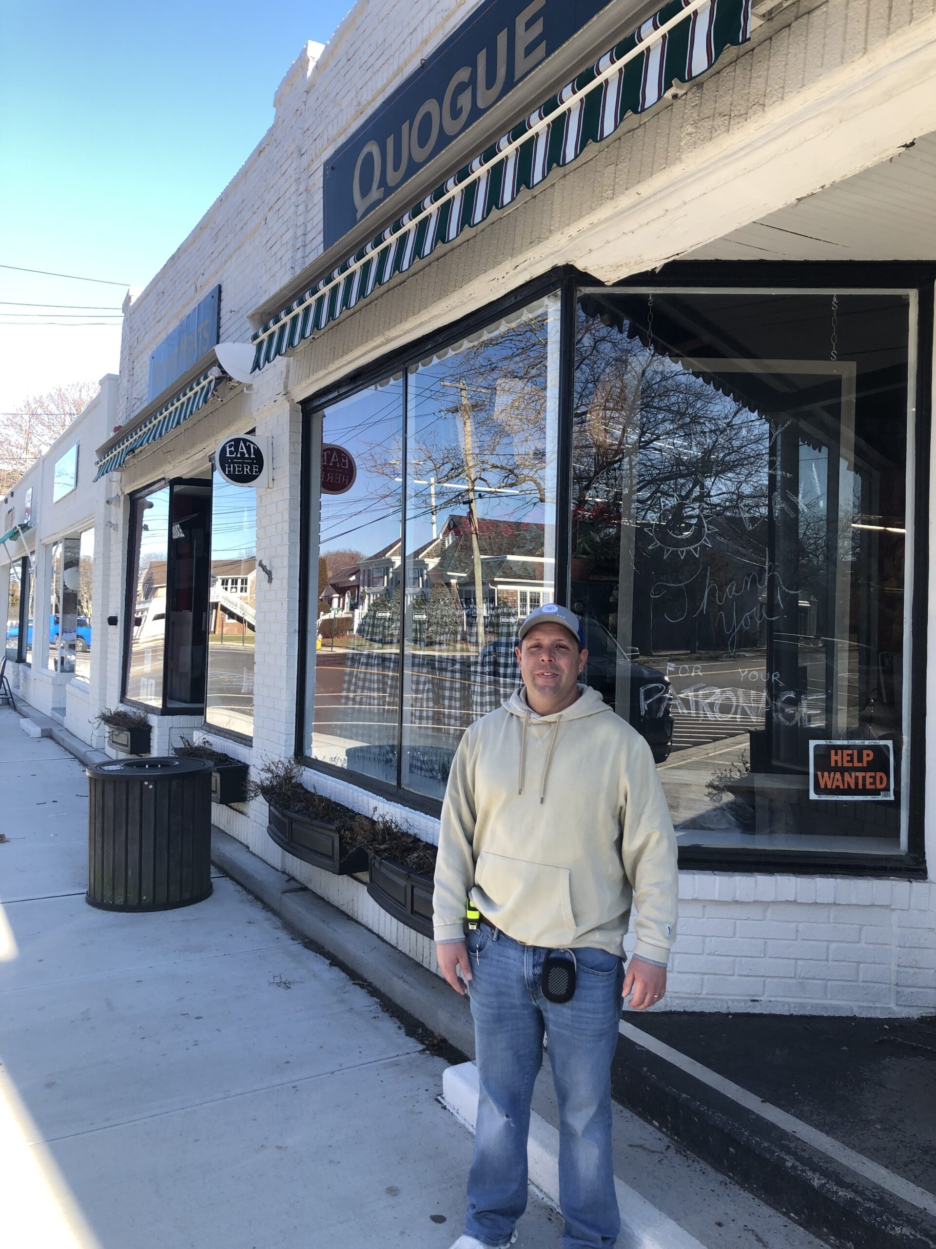 Dan Schmidt will re-open Schmidt's Market in Quogue Village, in the space that was formerly home to the Quogue Market. CAILIN RILEY