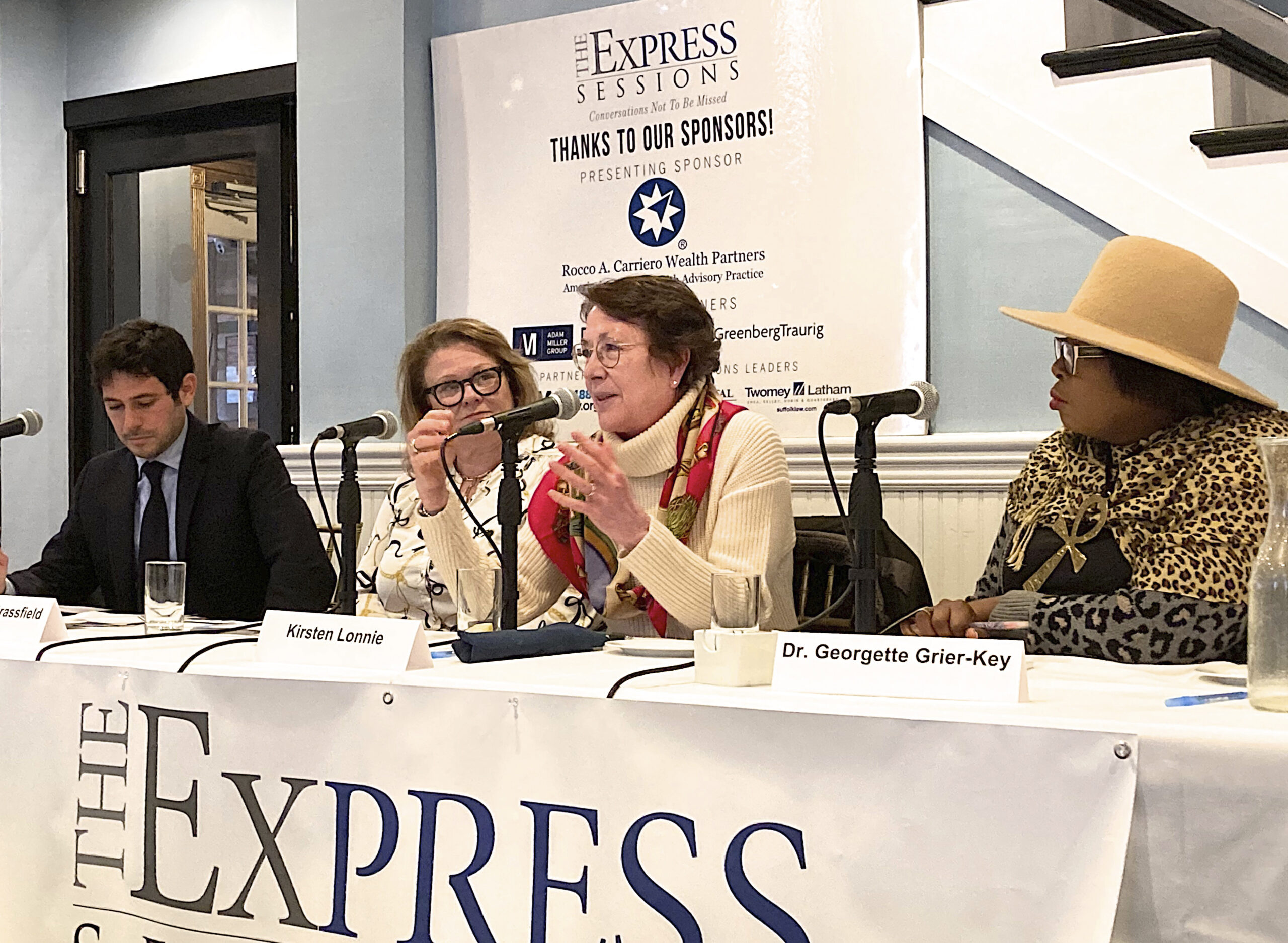 Panelist Kirsten Lonnie makes a point at the Express Session on January 12.  KYRIL BROMLEY