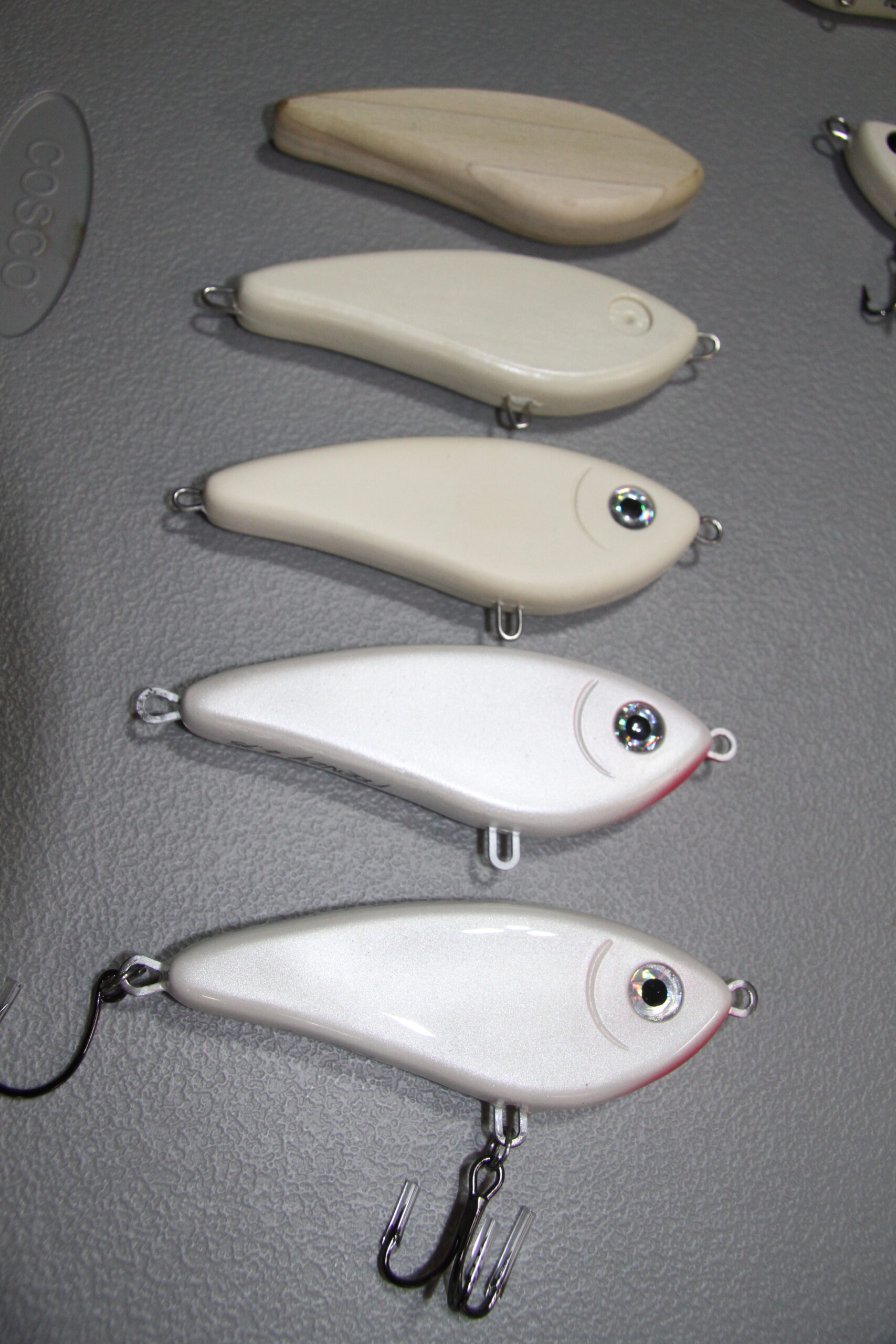 The stages of creating a resin fishing lure.   MICHAEL WRIGHT