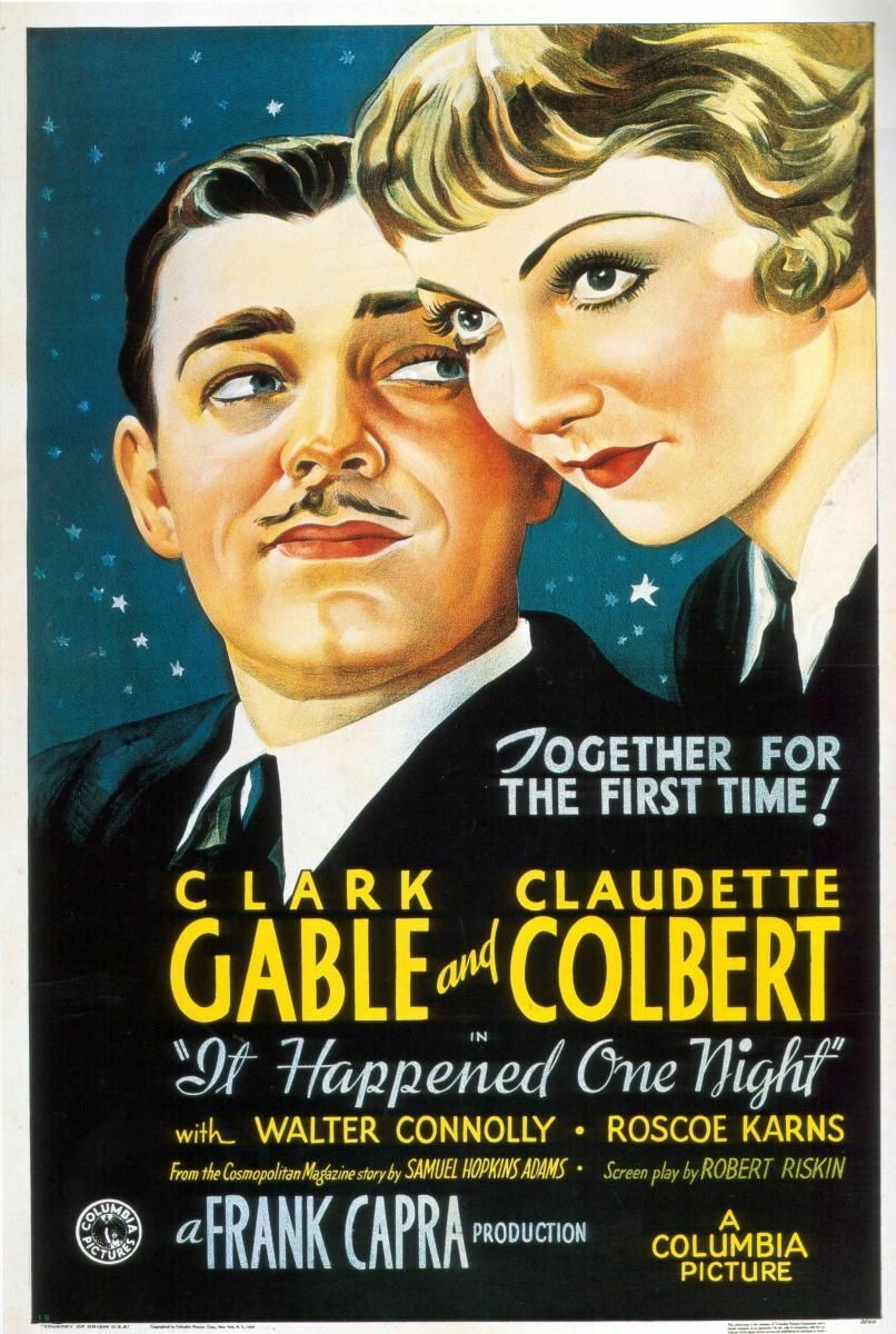 “It Happened One Night,” 1932. Directed by Frank Capra.