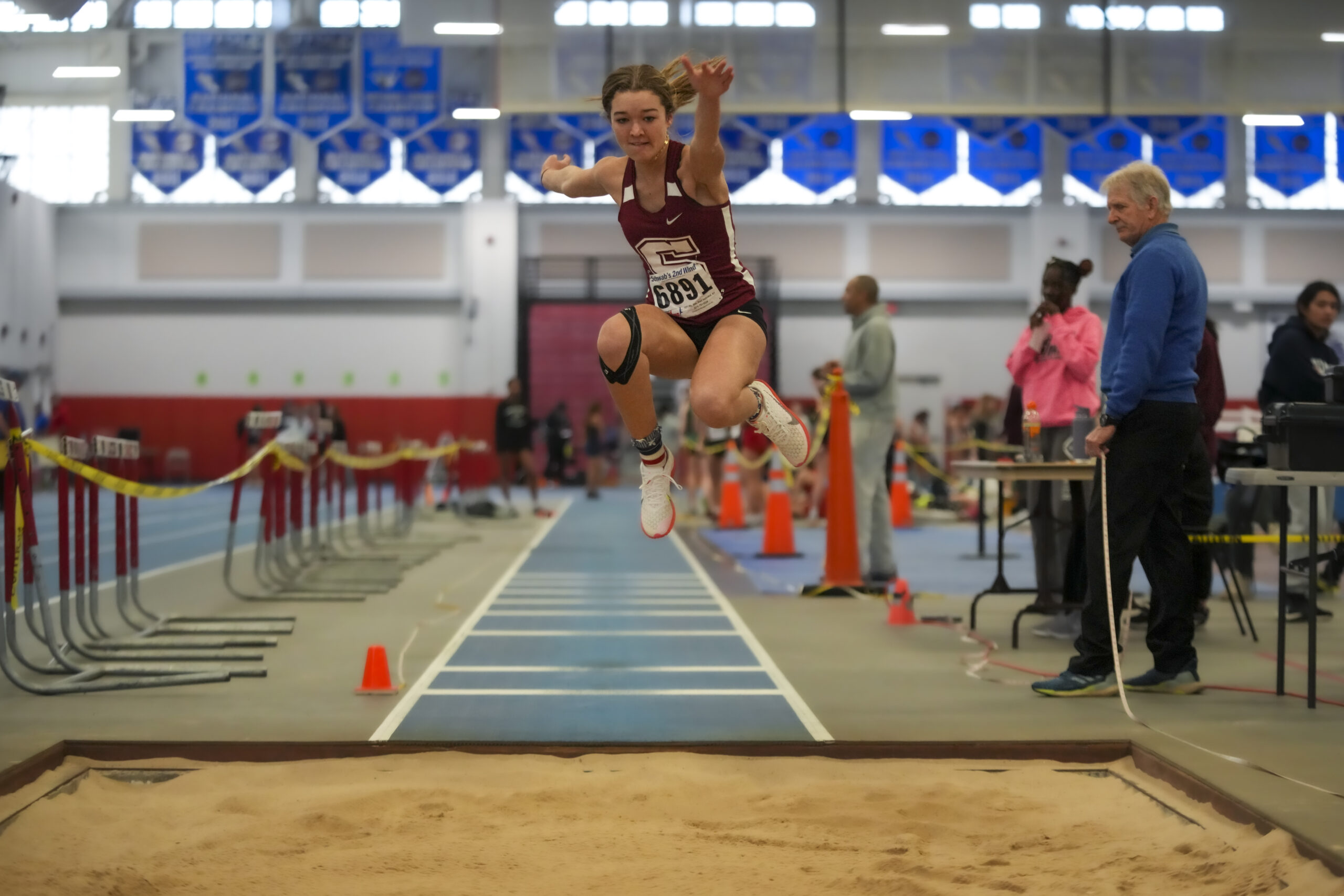 Sloane Edson placed third in the triple jump on Sunday.   RON ESPOSITO