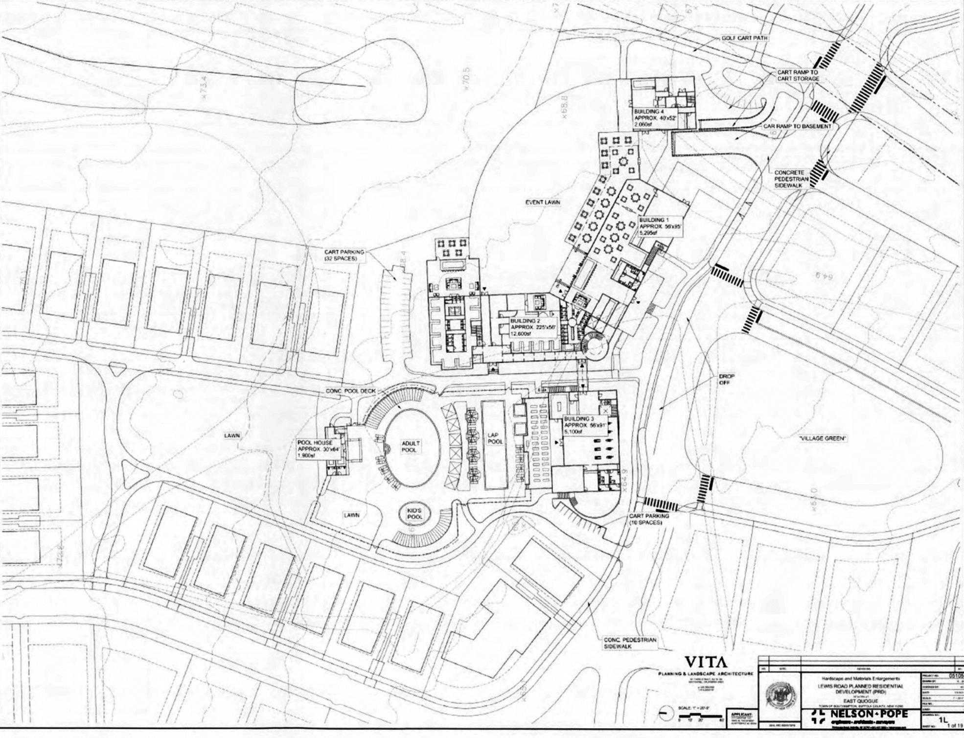 The schematic design of the Lewis Road golf resort site plan.