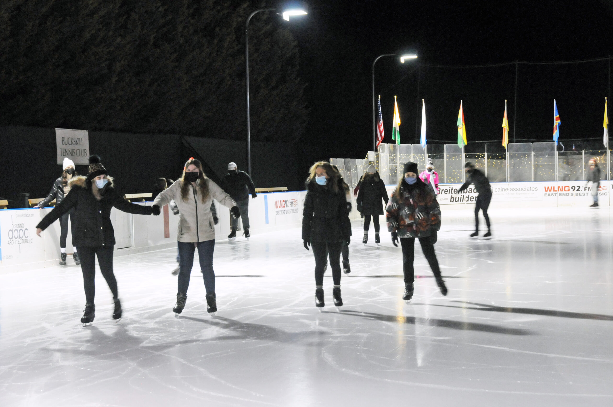 The inaugural Broadway Skating Party with Bay Street Theater. RICHARD LEWIN/COURTESY BAY STREET THEATER