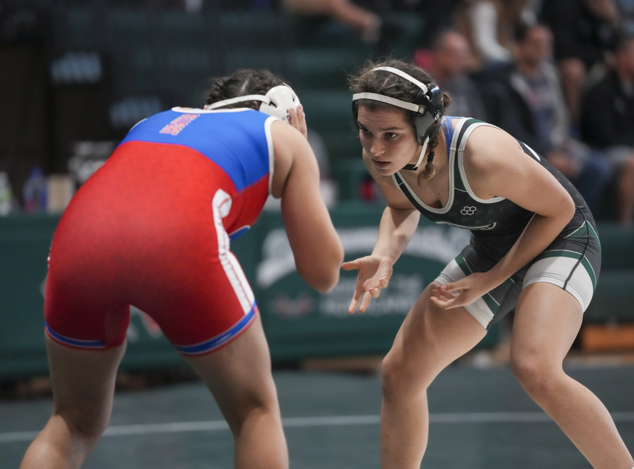 Juliet Barnabee of Westhampton Beach was accepted to compete in the first-ever New York State Girls Wrestling Championship later this month.   RON ESPOSITO