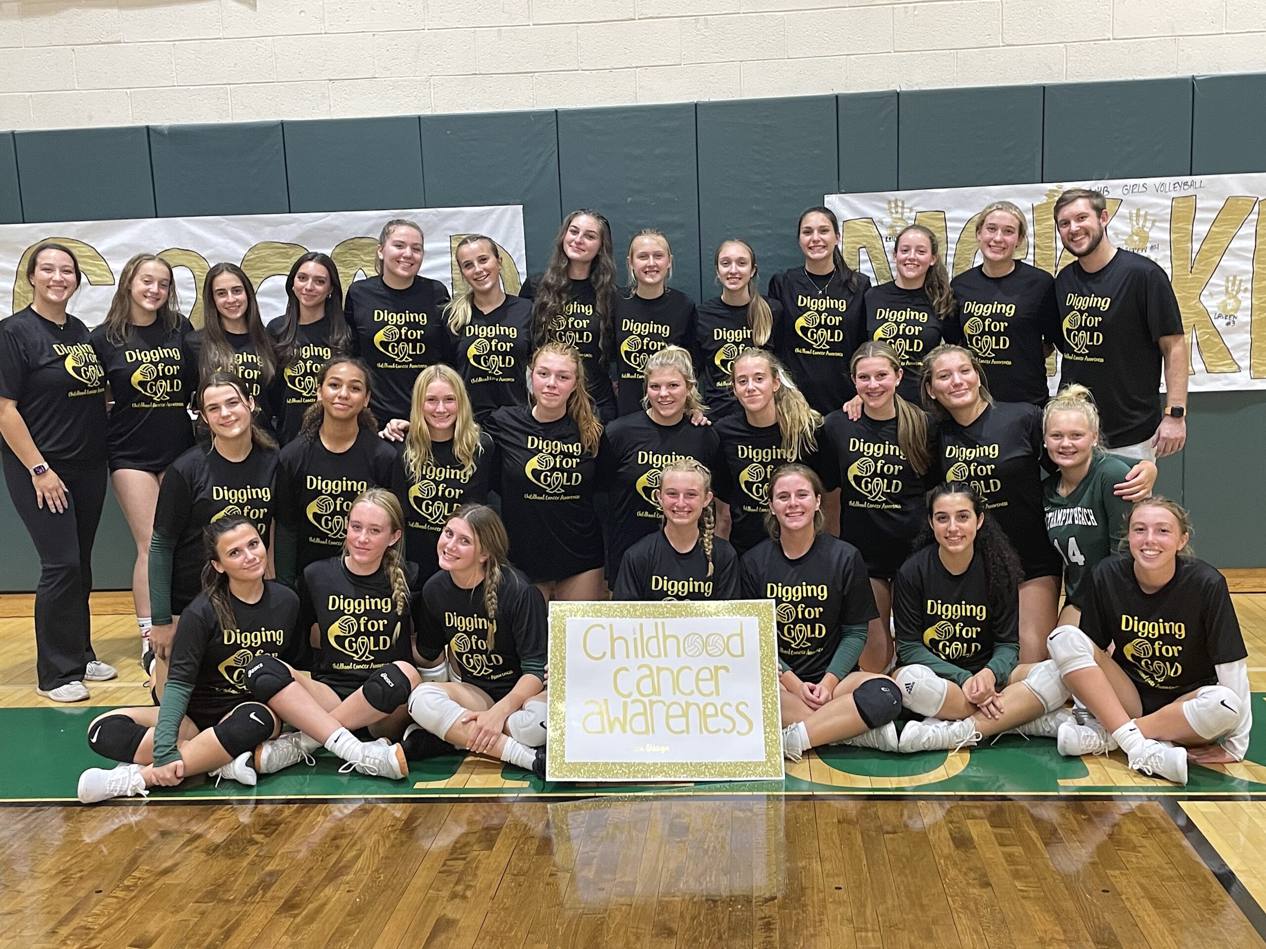 The Westhampton Beach girls junior varsity volleyball team also participated in the 