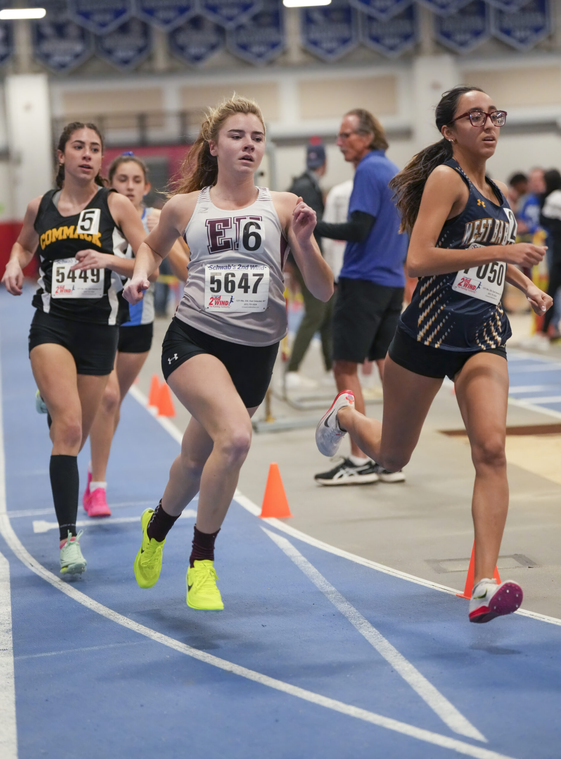 Ryleigh O'Donnell placed fourth in the 600-meter run.   RON ESPOSITO