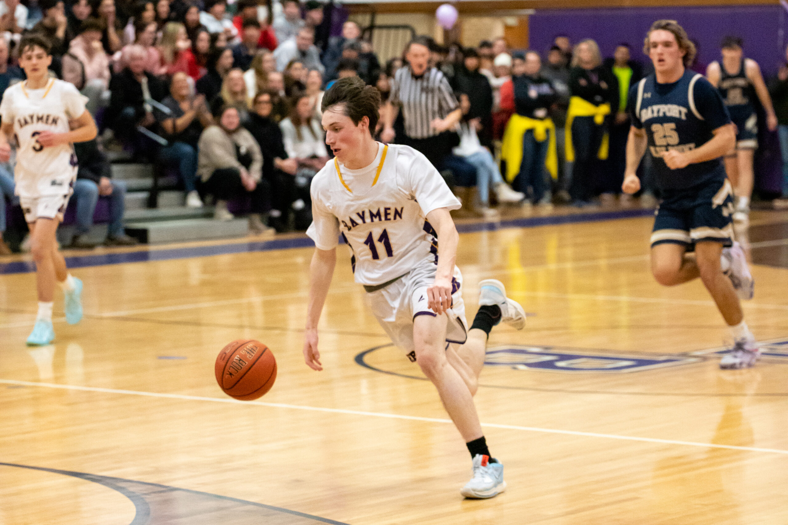 Junior small forward Pat Donahue breaks to the basket. MICHAEL O'CONNOR