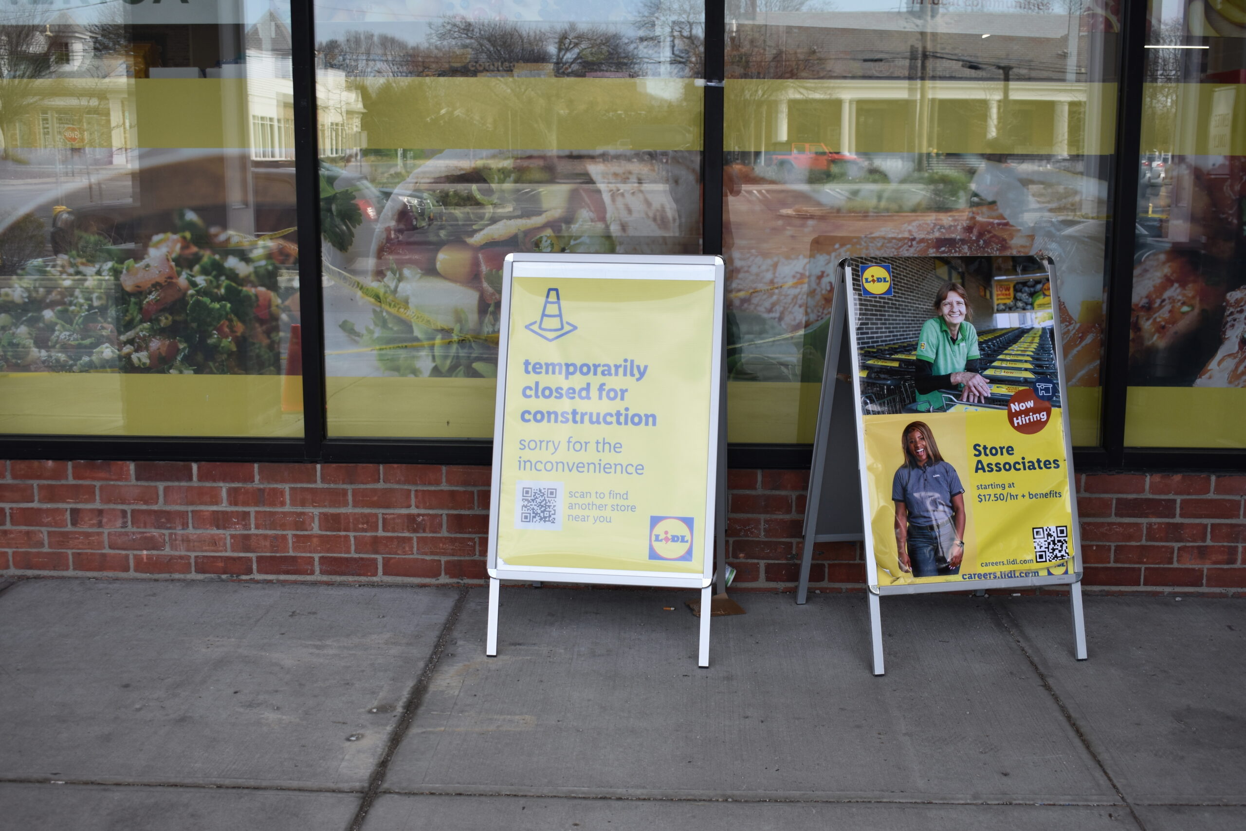 Lidl in Westhampton Beach on Monday, February 6, still closed for repairs. BRENDAN J. O'REILLY