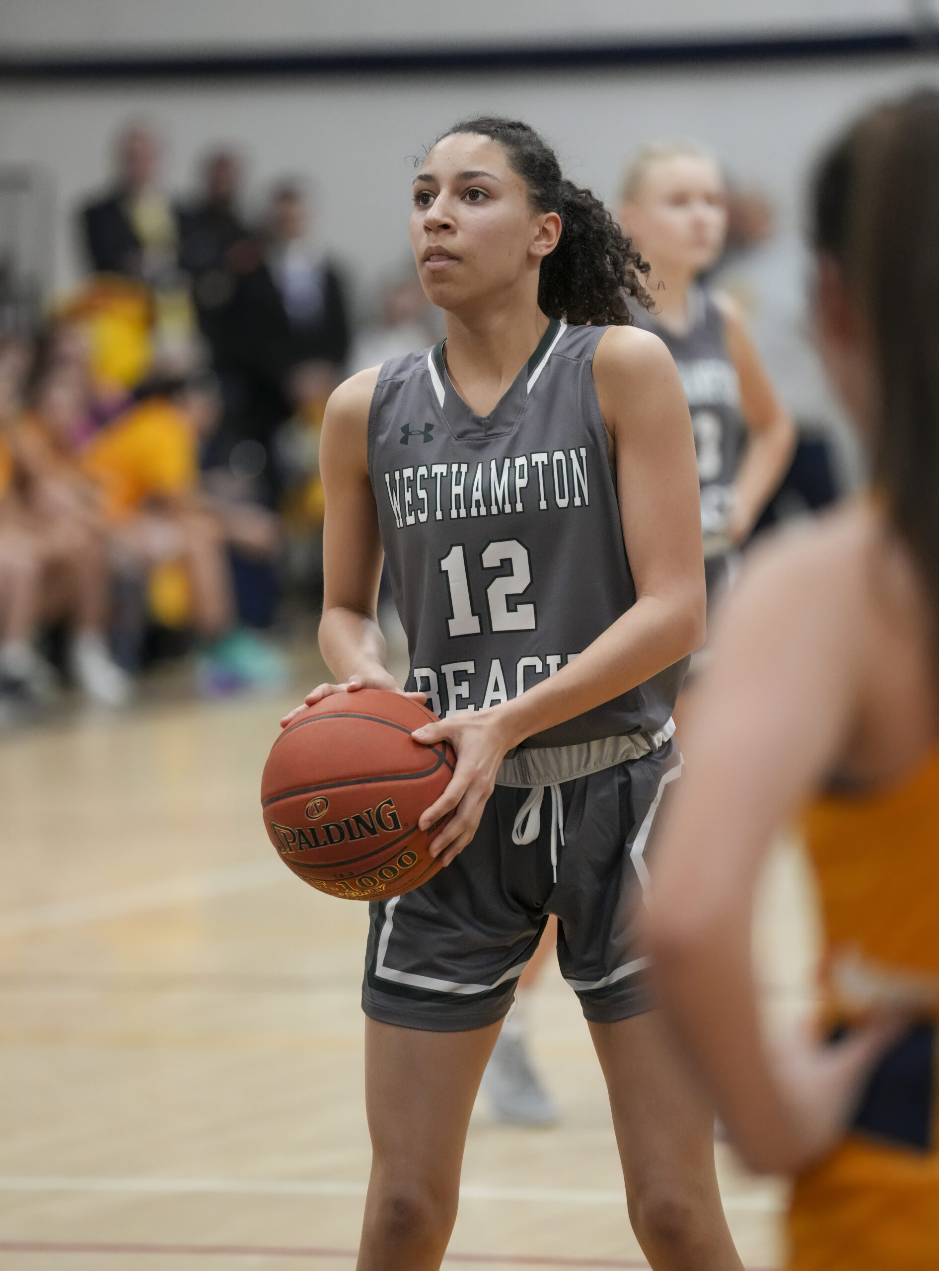 Westhampton Beach senior Kylah Avery at the free throw line.   RON ESPOSITO