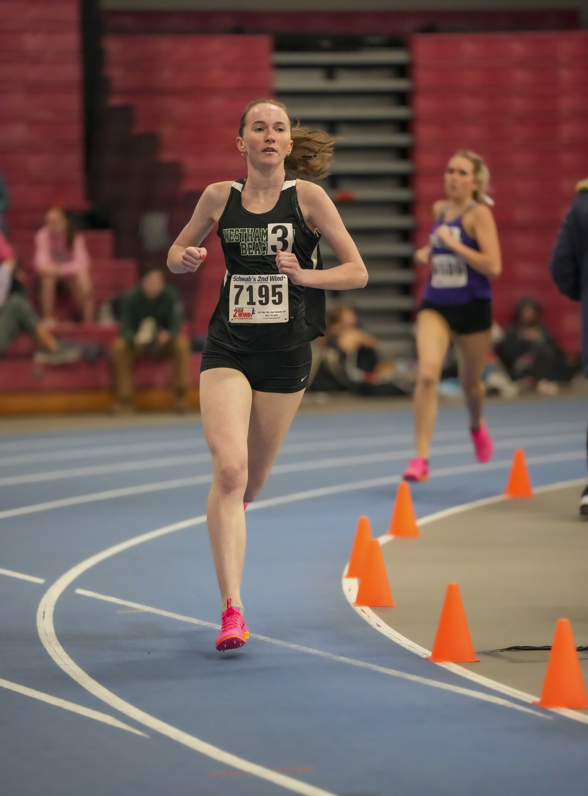 Oona Murphy placed fifth in the 1,000-meter race for the Hurricanes.  RON ESPOSITO