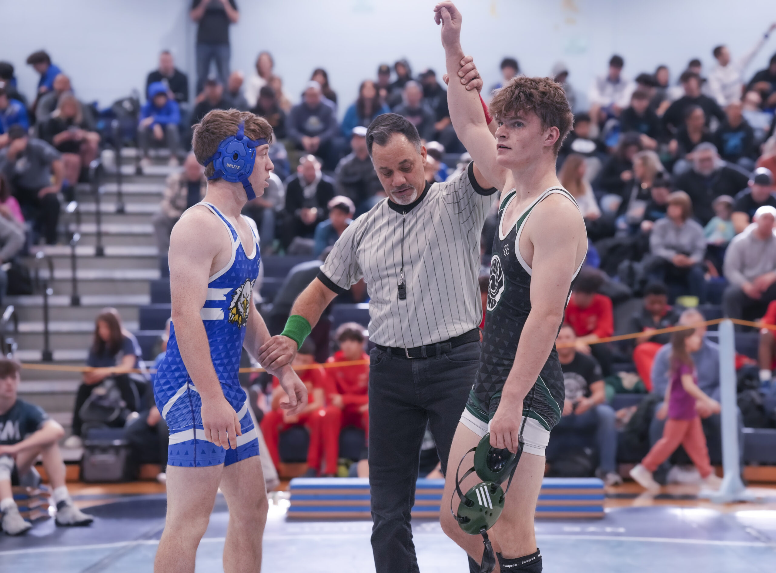 Westhampton Beach junior Bobby Stabile placed second at 132 pounds on Saturday. RON ESPOSITO