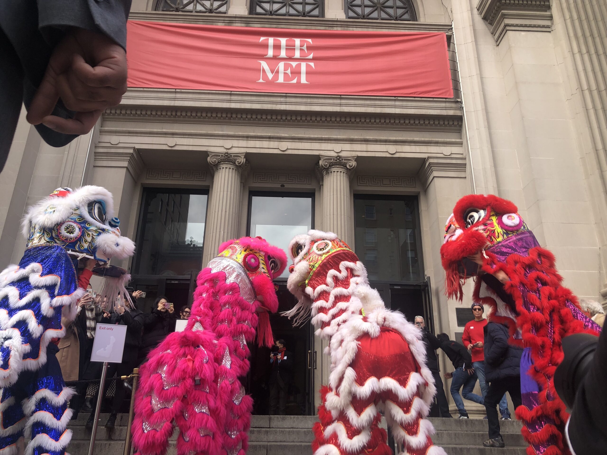 Until flying becomes more fuel efficient, consider a nearby “stay-cation.” Stumbling upon these Chinese dragons visiting The Met reminded me that New York is a world of countries  and cultures to explore. JENNY NOBLE