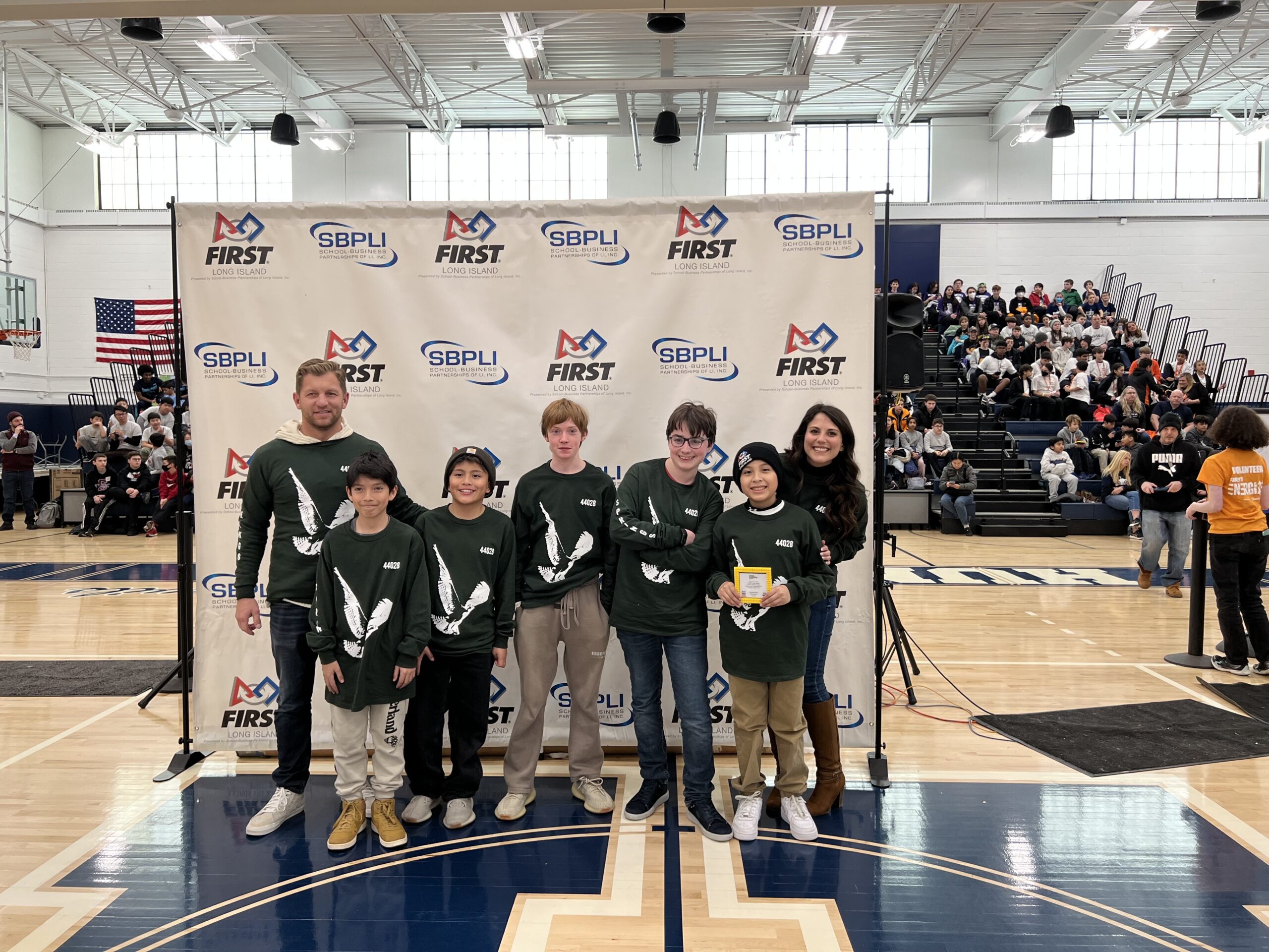 Springs School's robotics team the Lightning Bots won the engineering award at the FIRST Lego League qualifier at Huntington High School January 21. SPRINGS SCHOOL DISTRICT