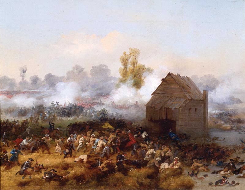 1874 Painting by Alonzo Chappel of The Battle of Long Island