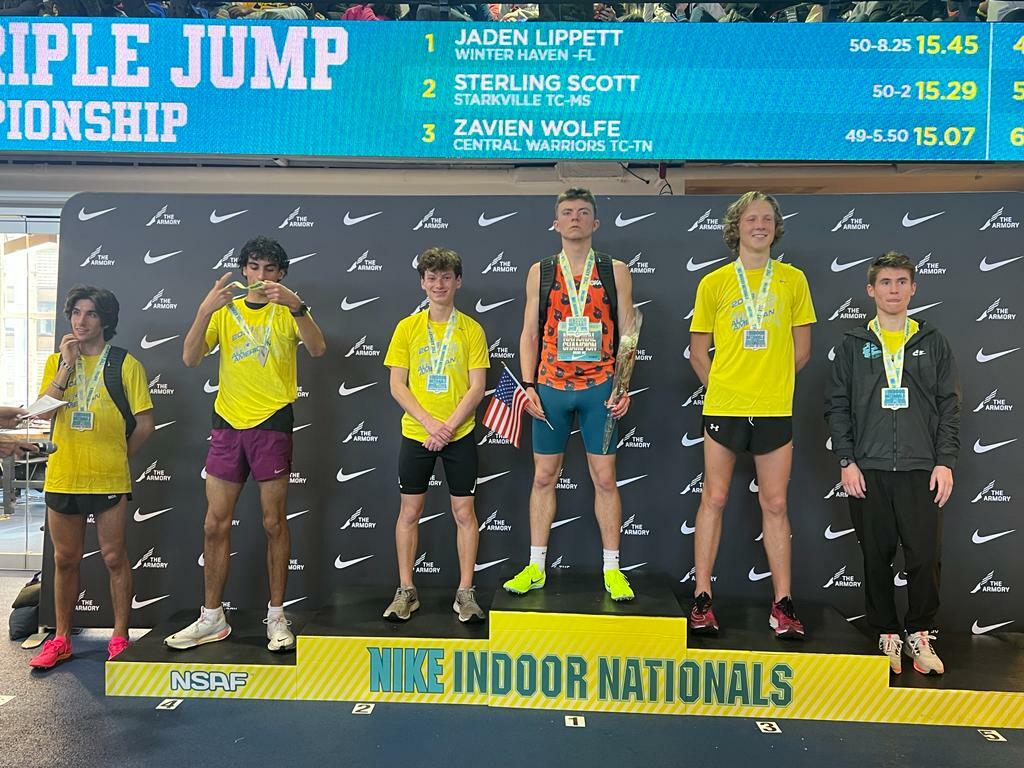 Westhampton Beach senior Max Haynia finished second in the championship 5K at Nike Indoor Nationals this past weekend.
