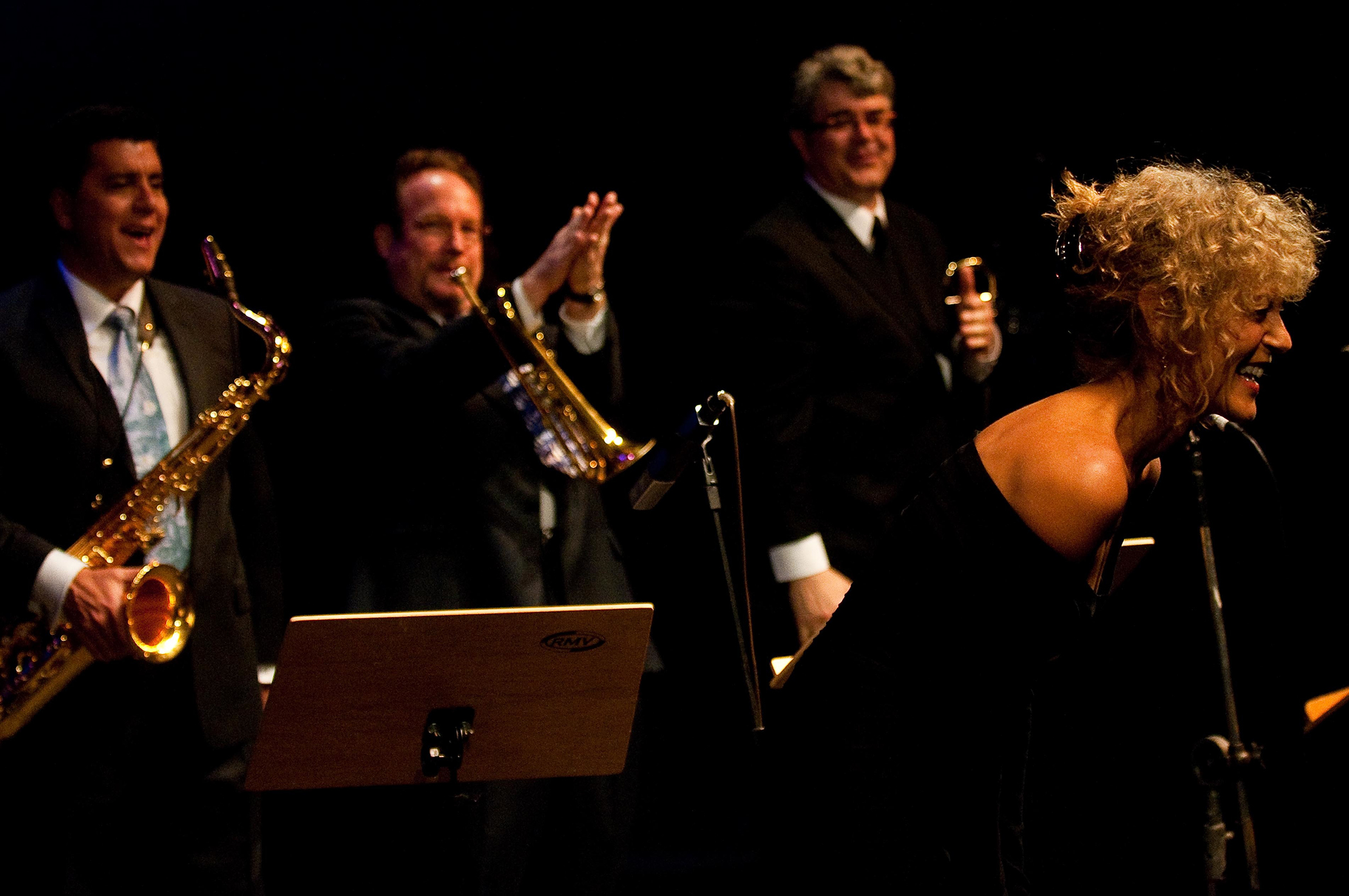 Judy Carmichael after tinkling the ivories in Brazil. 