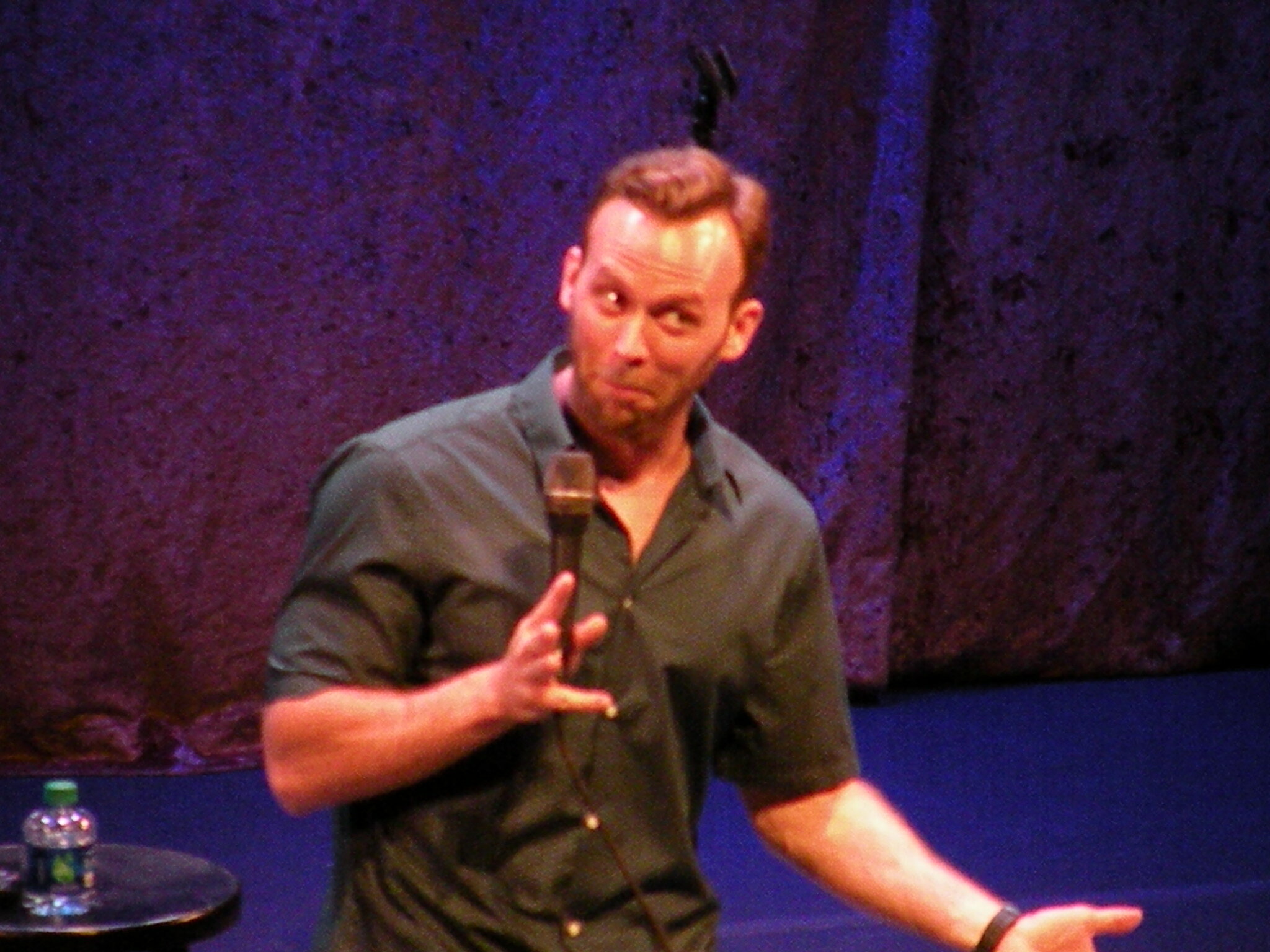 Comedian Bryan McKenna on stage. COURTESY HAMPTONS COMEDY FESTIVAL