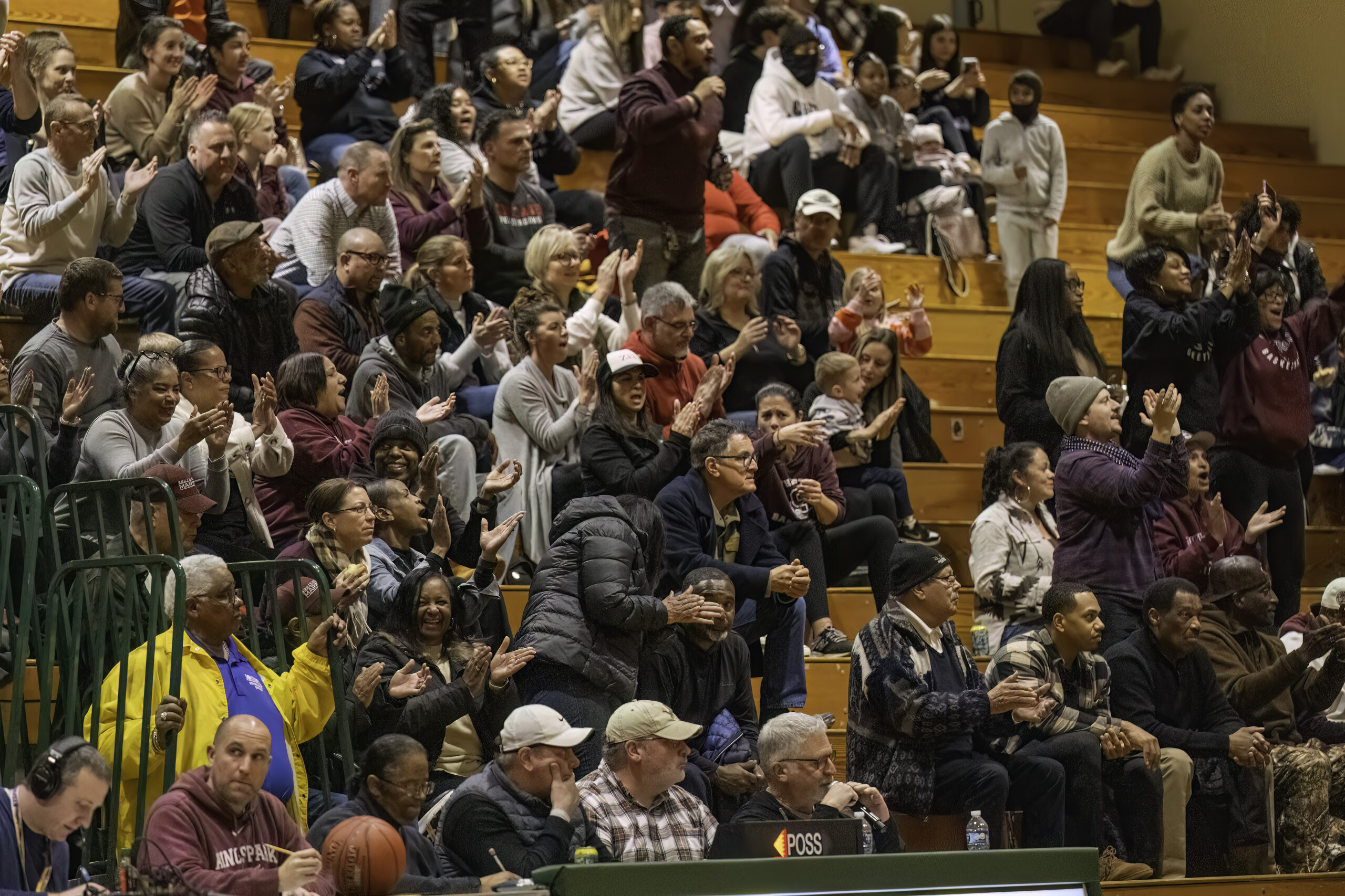 The Southampton crowd cheers on its team.   MARIANNE BARNETT