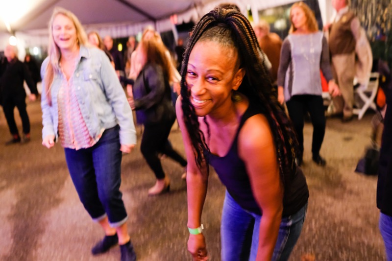 Dancers were delighted inside the Big Tent on Saturday night.