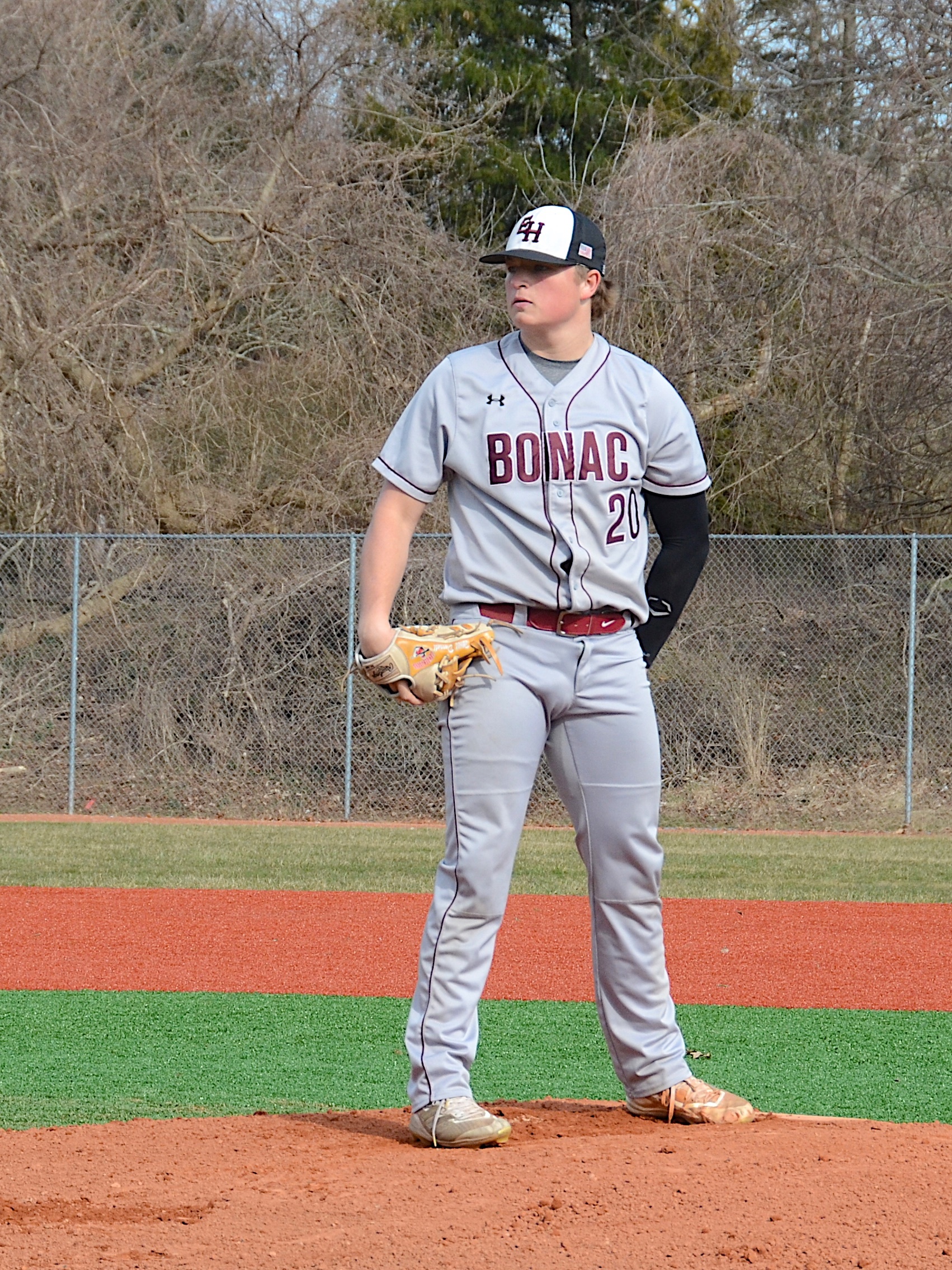 Will Darrell on the mound during Friday's scrimmage with Pierson.   KYRIL BROMLEY