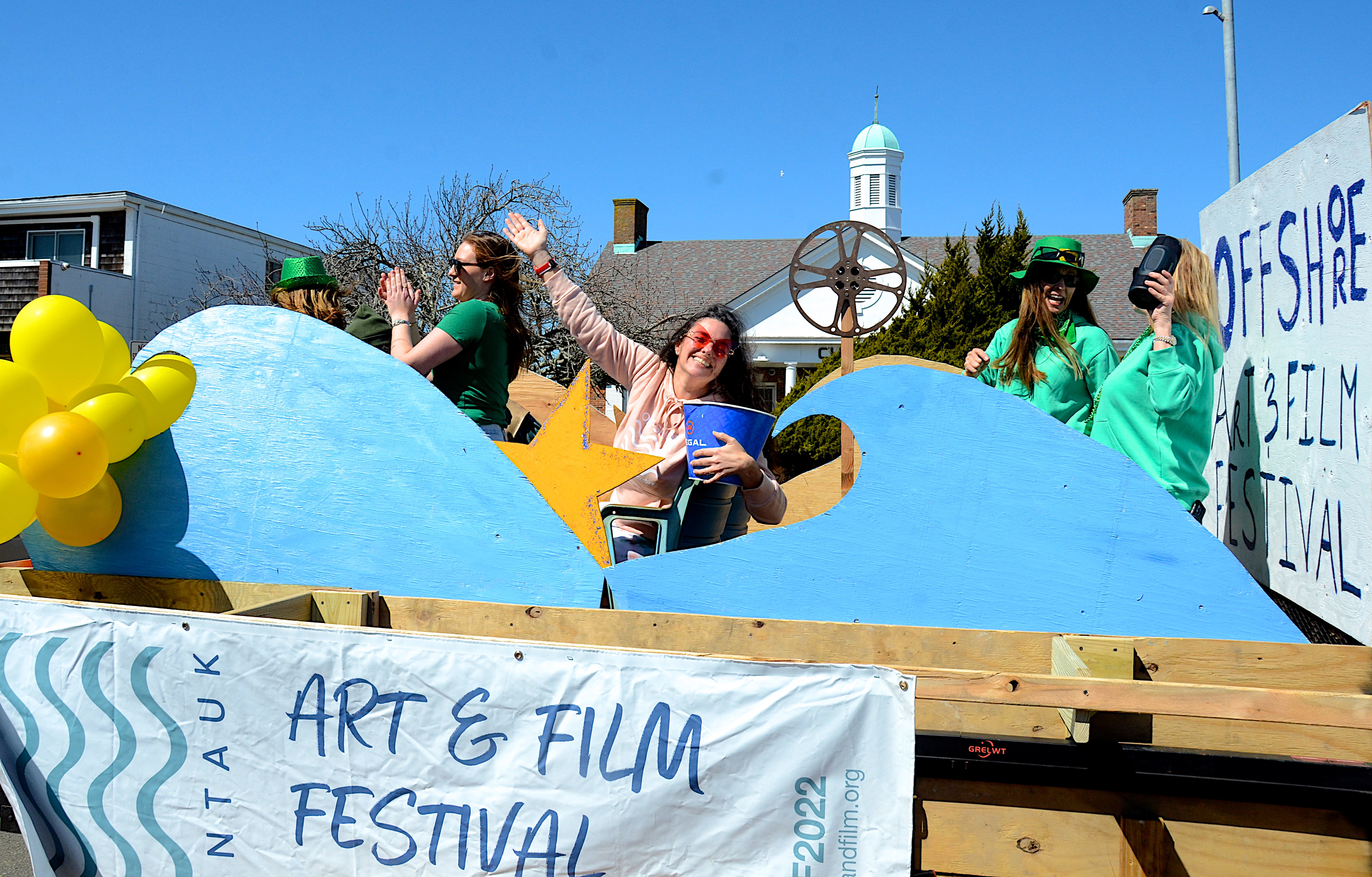 The Montauk Art and Film Festival float.