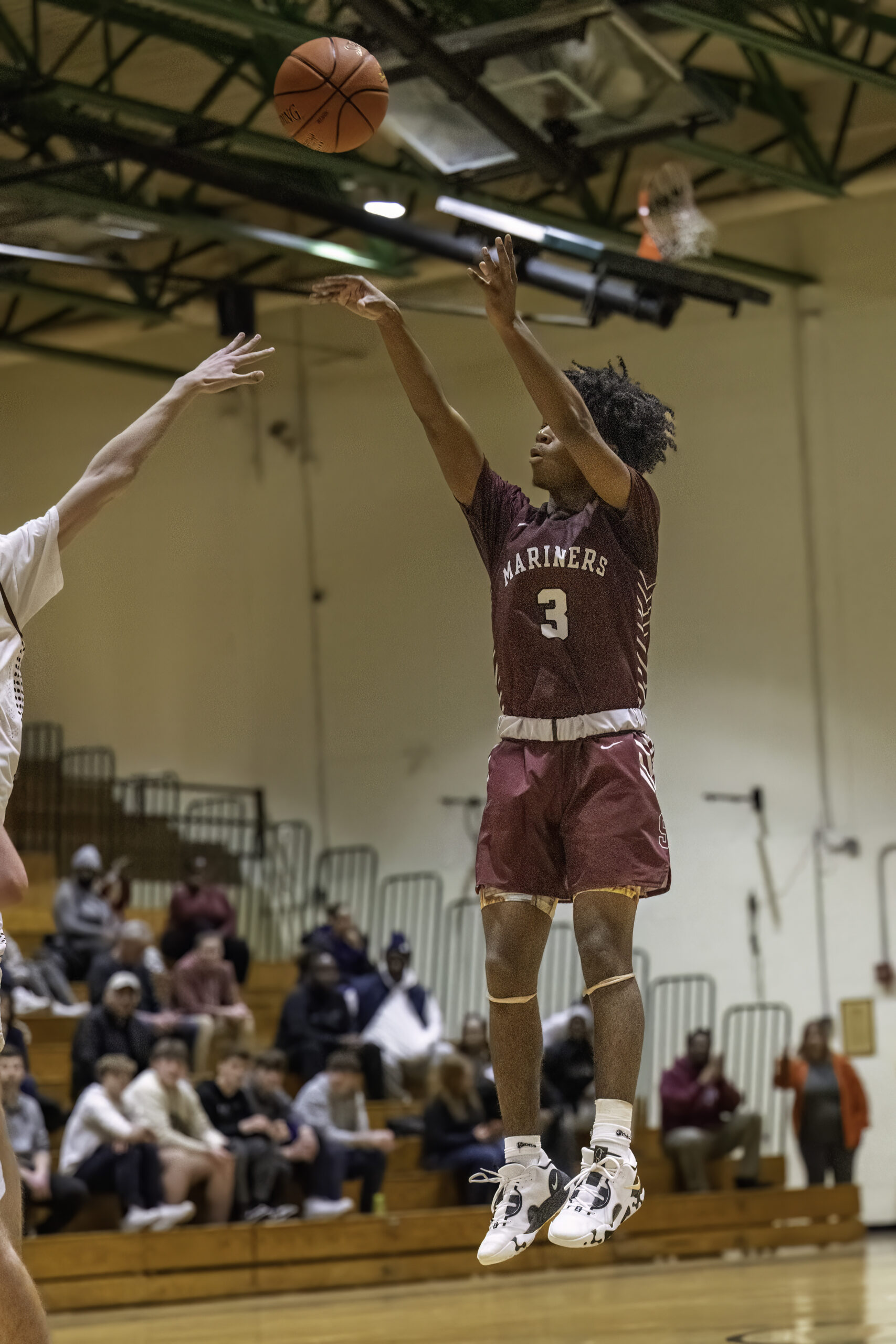 Southampton senior Derek Reed scored a team-leading 21 points in Tuesday night's victory.   MARIANNE BARNETT