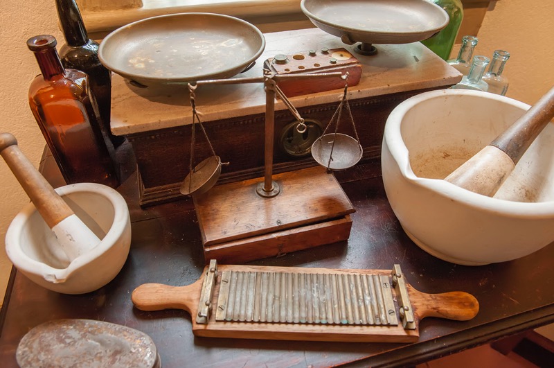 An exhibit of the life and artifacts of Dr. Edgar Miles at the Sag Harbor Historical Society's Annie Cooper Boyd House. Michael Heller photo