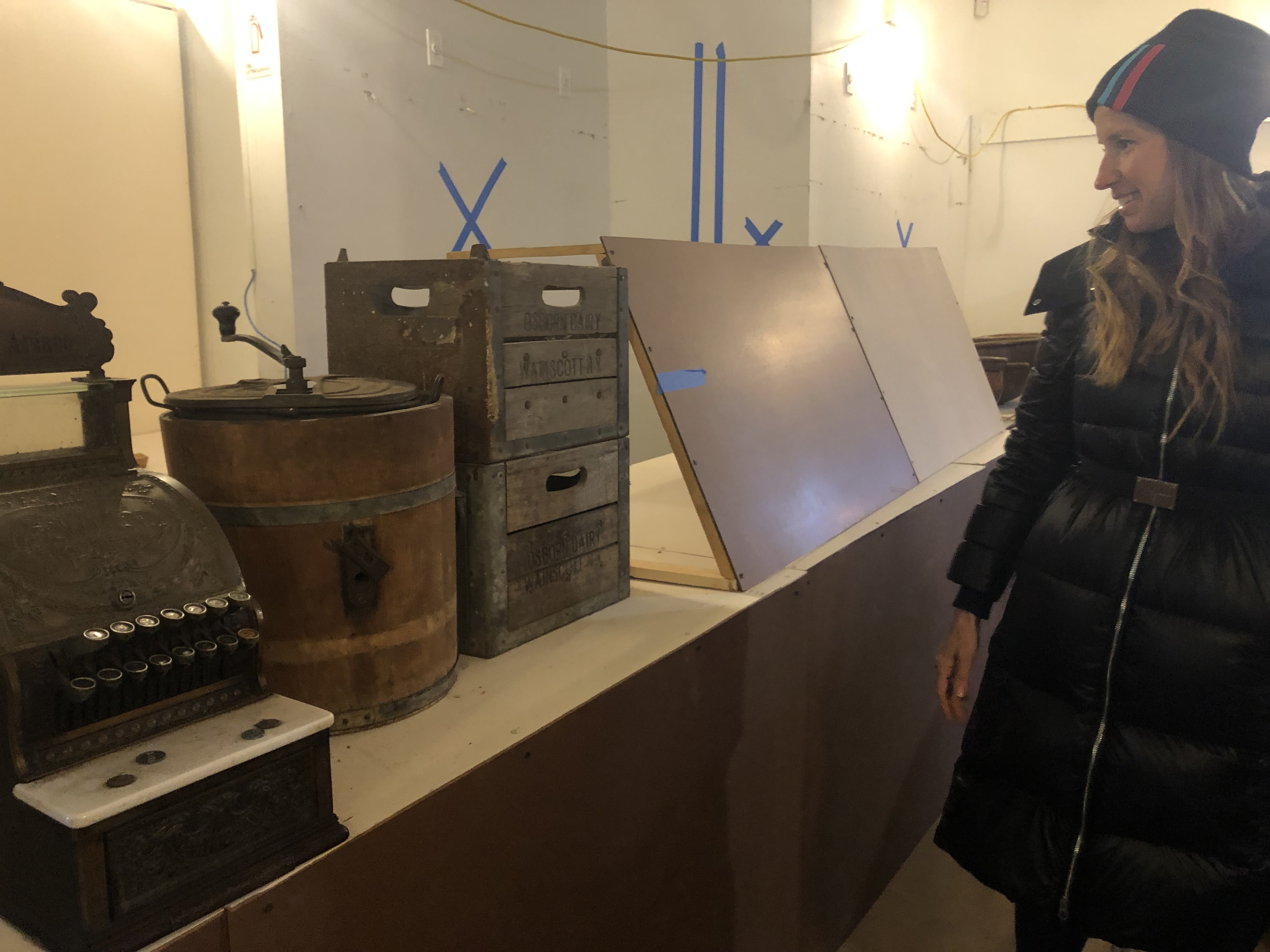 Mindy Gray, the new owner of the Sagg Store, has been working on renovations at the iconic location. CAILIN RILEY