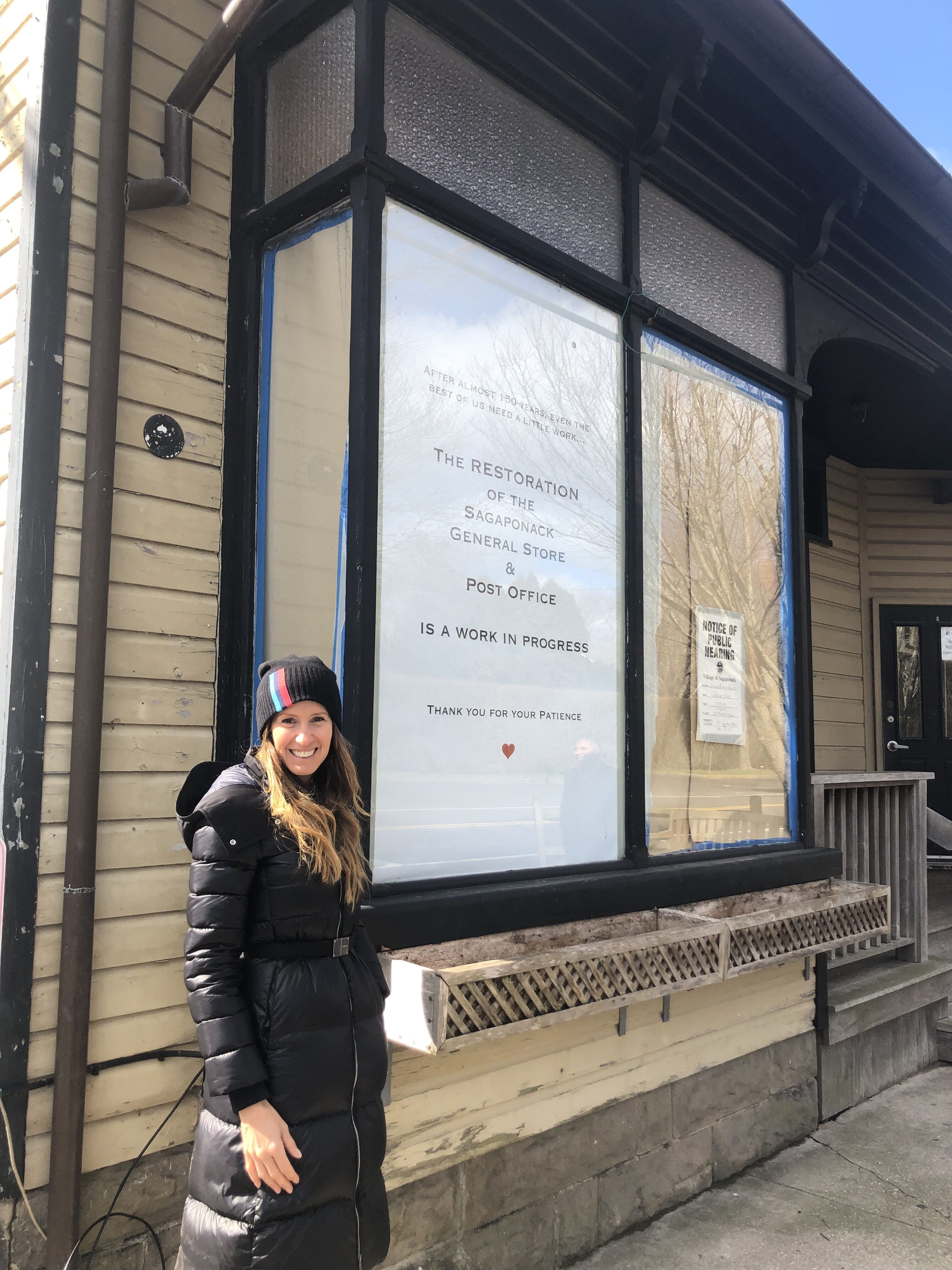 Mindy Gray, the new owner of the Sagg Store, has been working on renovations at the iconic location. CAILIN RILEY