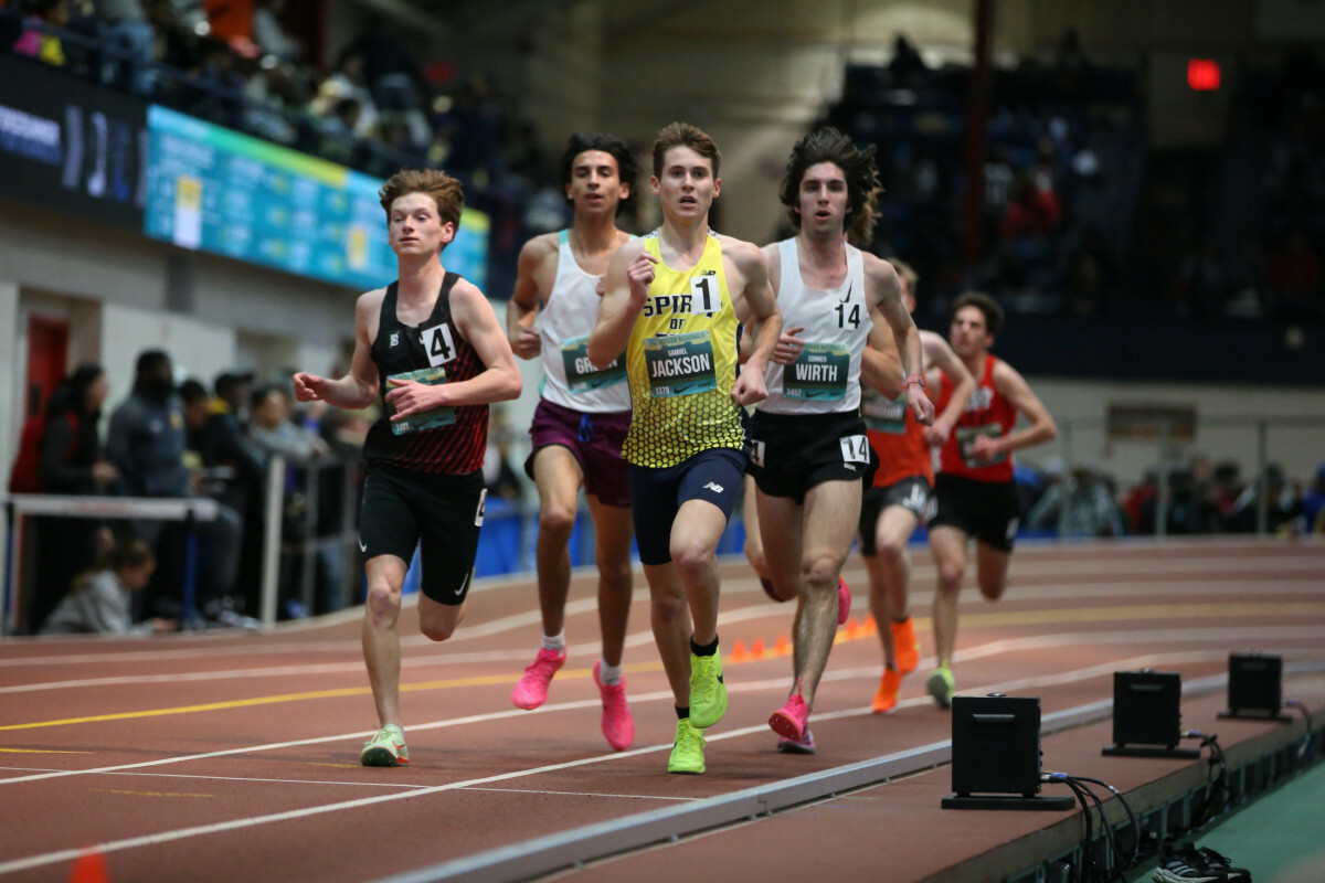 Westhampton Beach senior Max Haynia finished second in the championship 5K at Nike Indoor Nationals this past weekend. JOHN NEPOLITAN