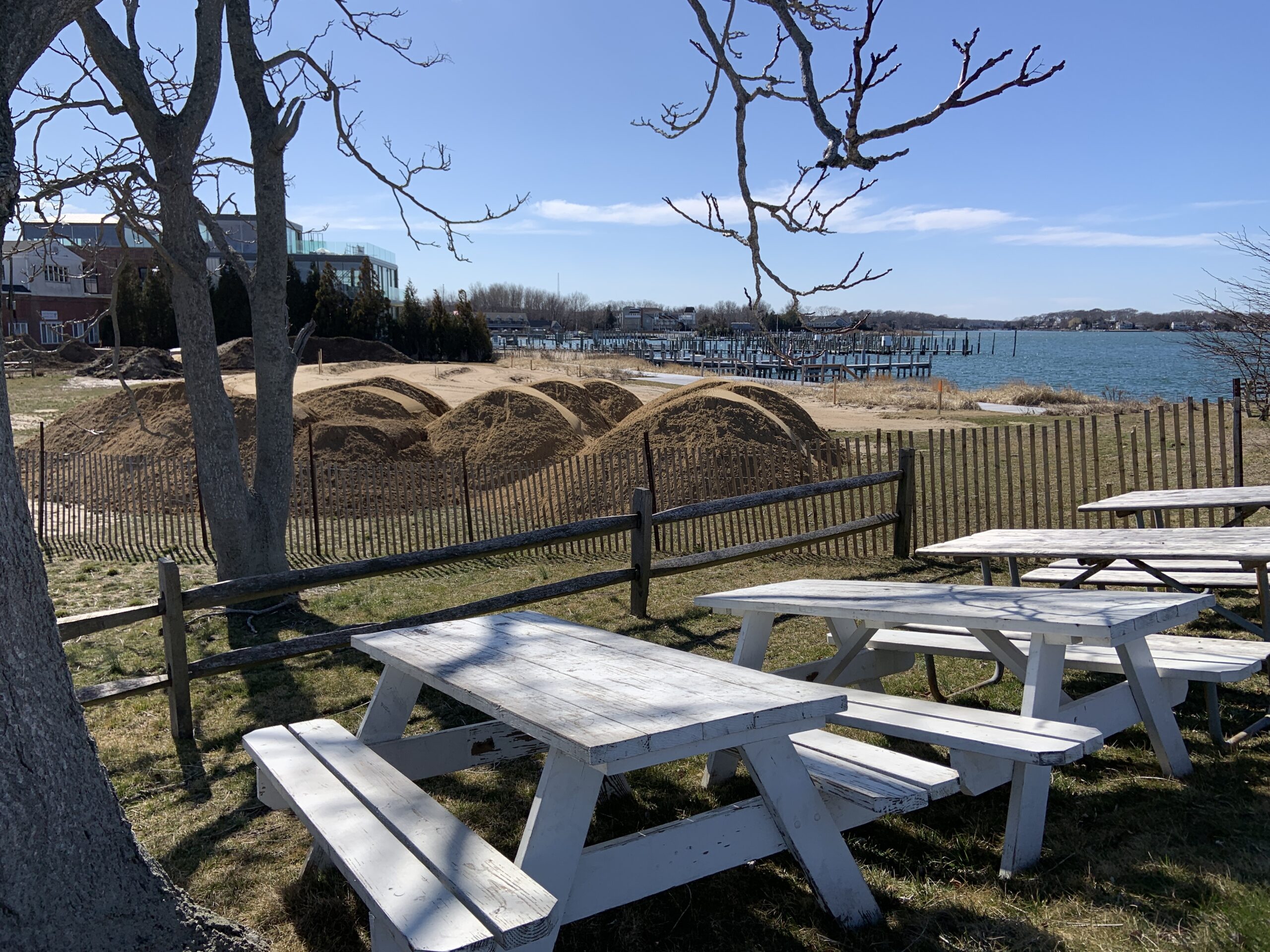 Mounds of fill will be used to regrade much of John Steinbeck Waterfront Park this spring. STEPHEN J. KOTZ