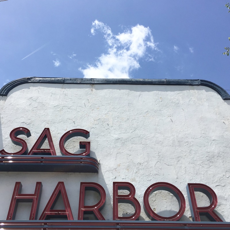 The Sag Harbor Cinema Sign. Bob Weinstein photos