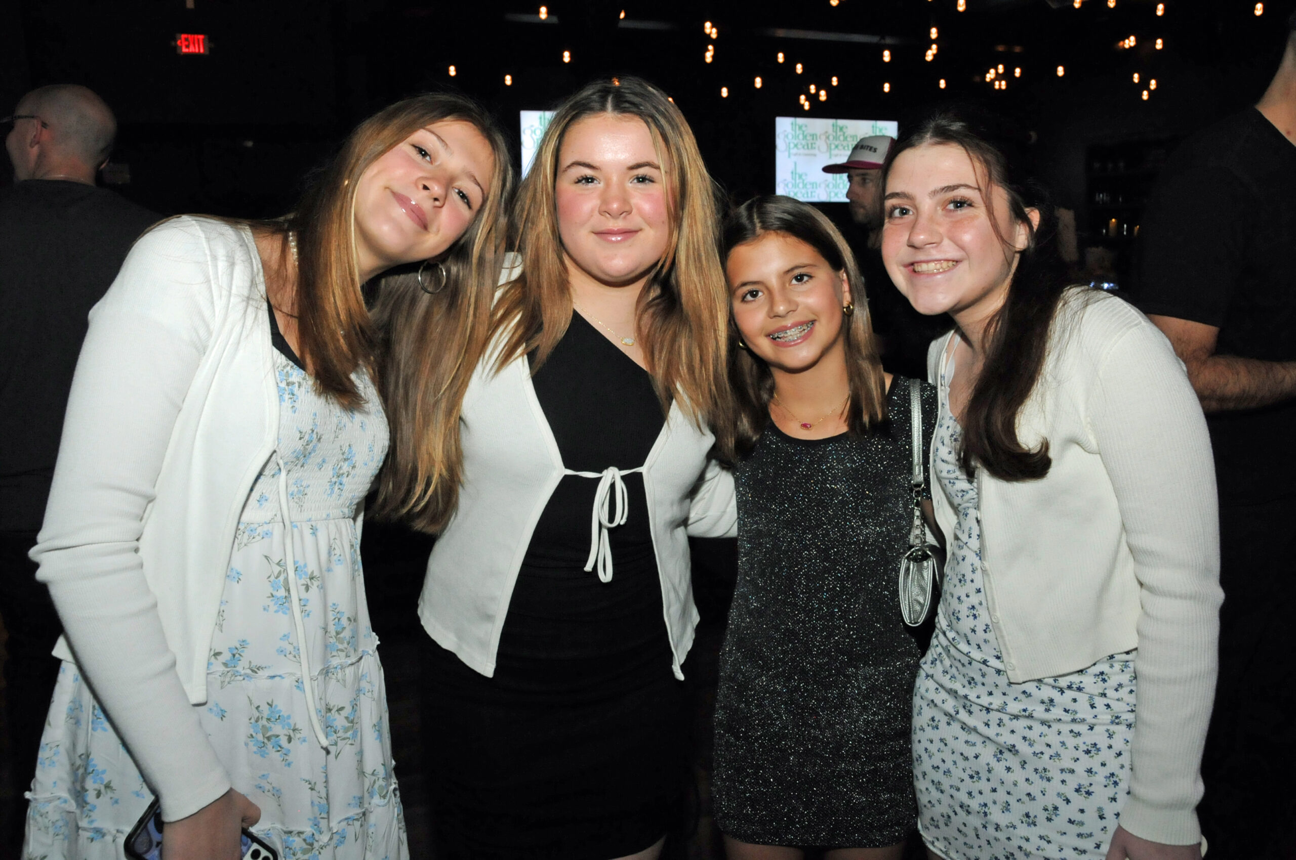 Bella Scheehser, Juliet Ambrose, Antonia Vogel and Juliana Dzubak at the Katy's Courage winter tasting fundraiser, 