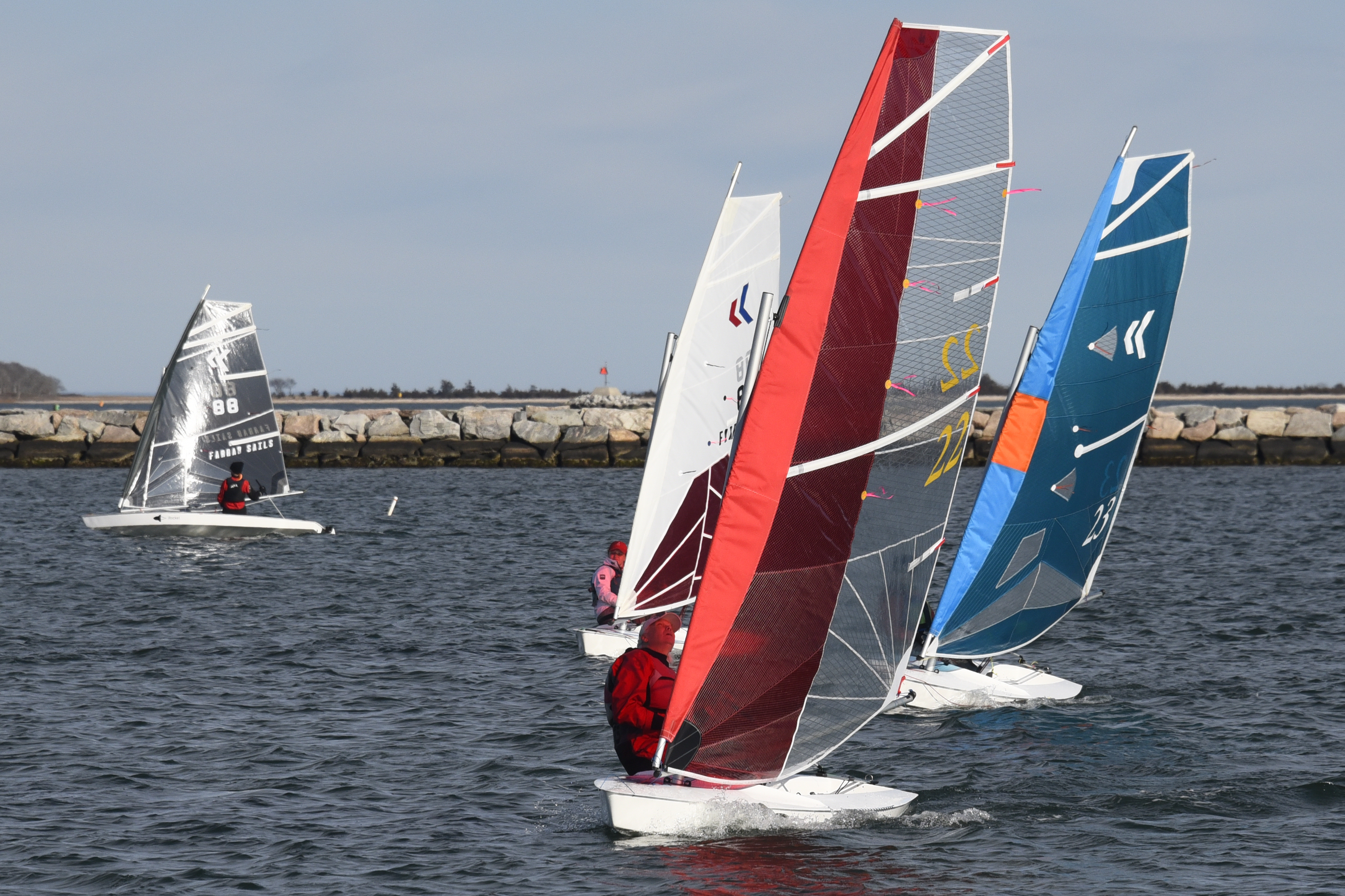 Breakwater Yacht Club's Frostbite Regatta this past January saw a number of boats out on the water.   MICHAEL MELLA