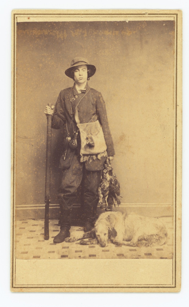 Edgar L. Miles Jr., a druggist who worked with his father in one of Sag Harbor's earlier pharmacies, the Botanic Depot on Main Street, in hunting gear. 