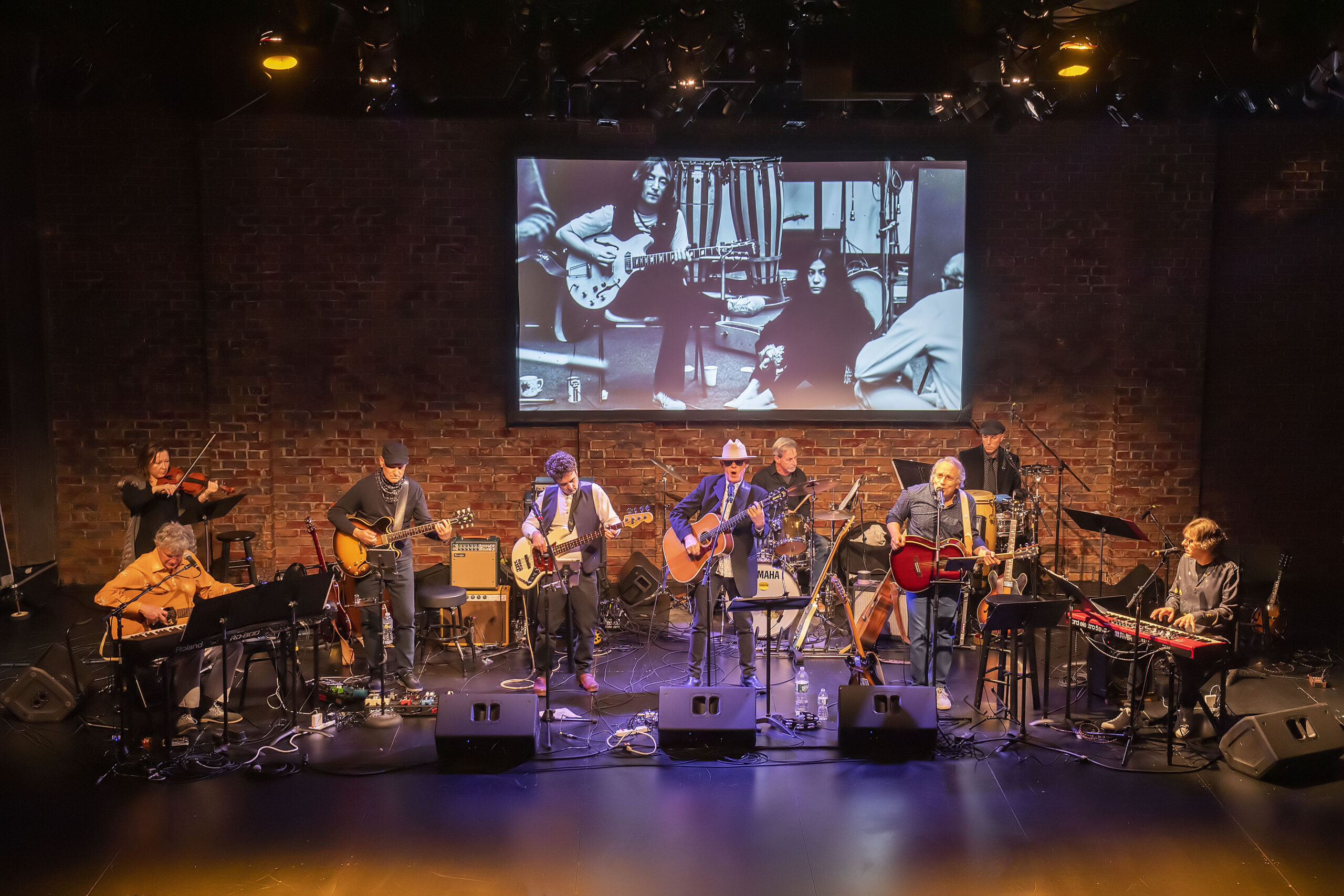 The Moondogs performing The White Album at Bay Street Theater, 2021. MICHAEL HELLER/COURTESY BAY STREET THEATER