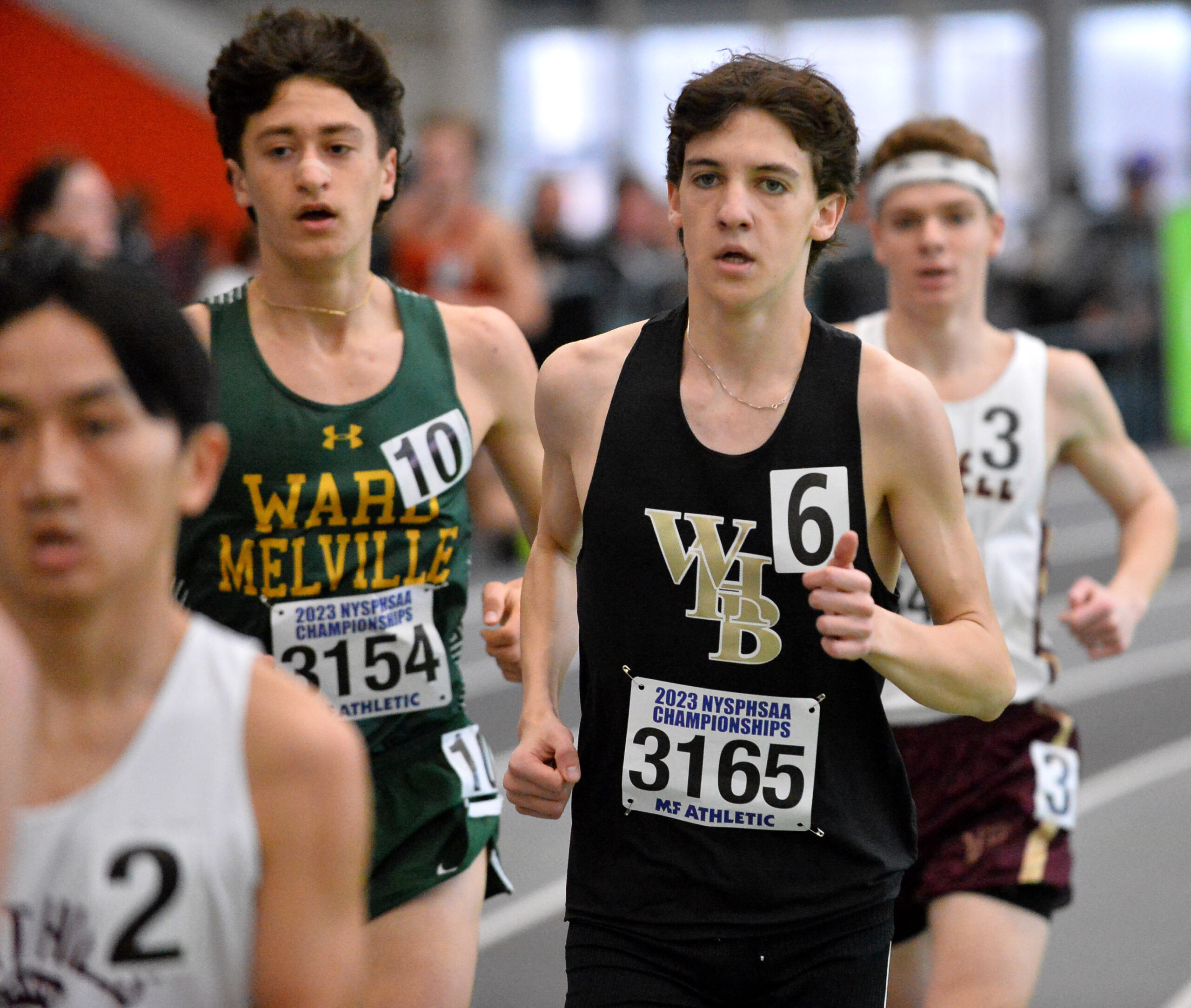 Westhampton Beach junior Trevor Hayes placed 20th overall in the 1,600-meter race.    DAMION REID