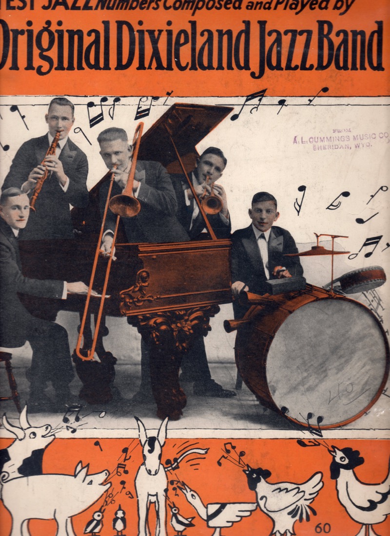 Original New Orleans (Dixieland) Jazz Band, 1918.