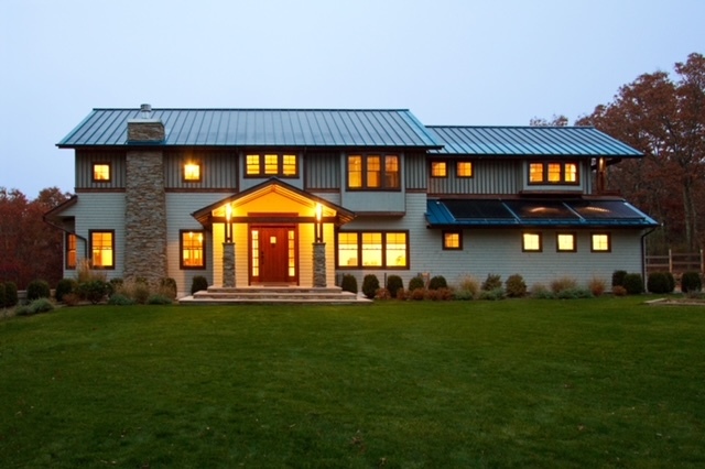 Hamptons Green Alliance home in Water Mill. The first building in the world whose construction was entirely carbon neutral. Its energy consumption has also been reduced by 70 percent. JOAN LARSEN WOZNIAK