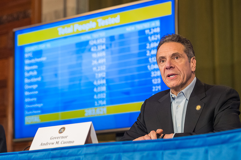 New York State Governor Andrew Cuomo updates the public on the COVID-19 pandemic.