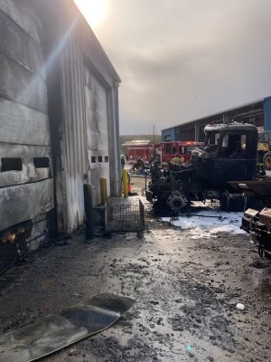 A fire that broke out early Saturday morning at the North Sea Transfer Station off Majors Path was contained by the North Sea Fire Department. No injuries were reported, and the fire is not considered suspicious at this time.