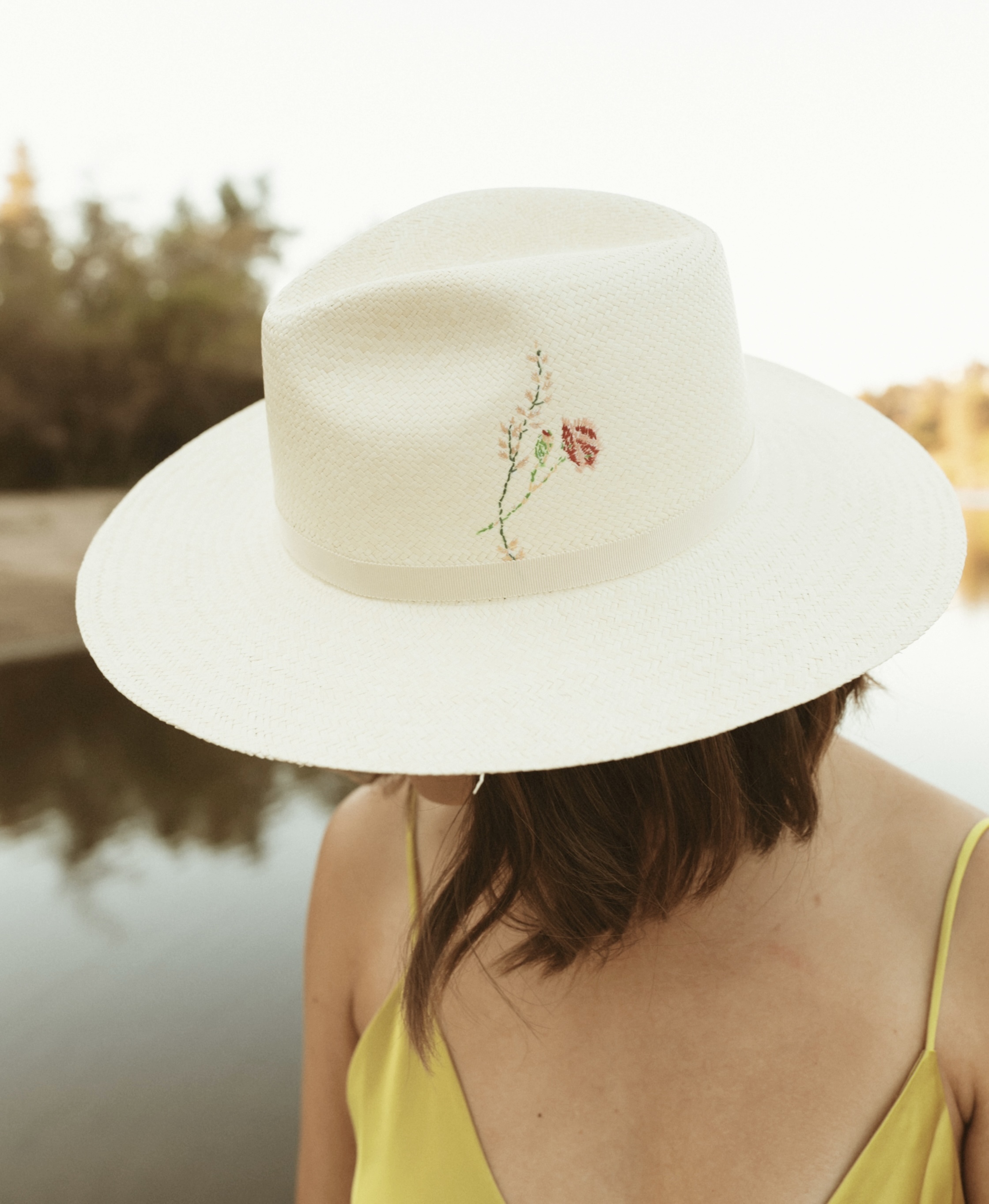 Freya Cross Stitch Hat, $308; shopblueone.com