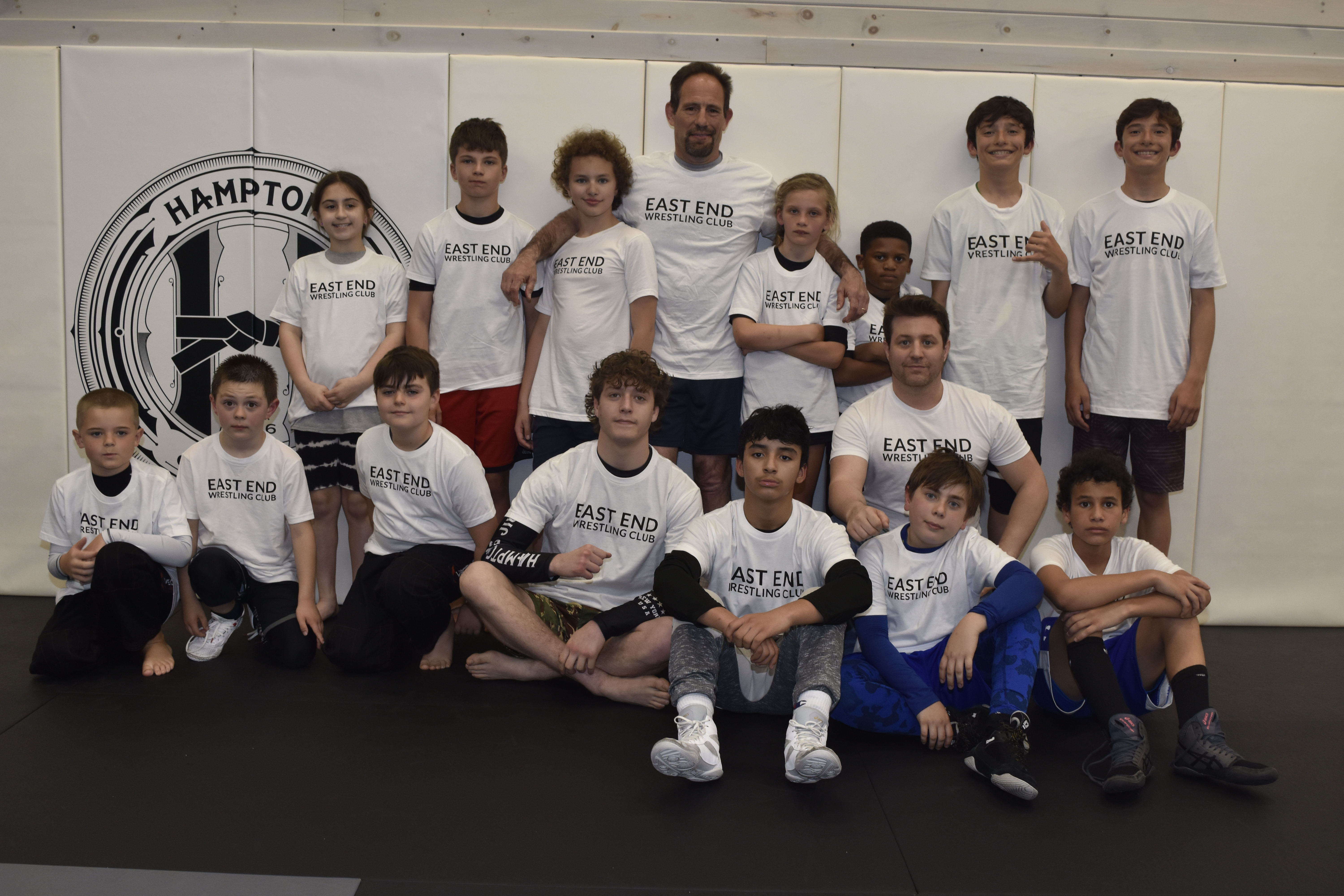East End Youth Wrestling held its first official practice on Monday at Hamptons Jiu-Jitsu in Southampton.   DREW BUDD