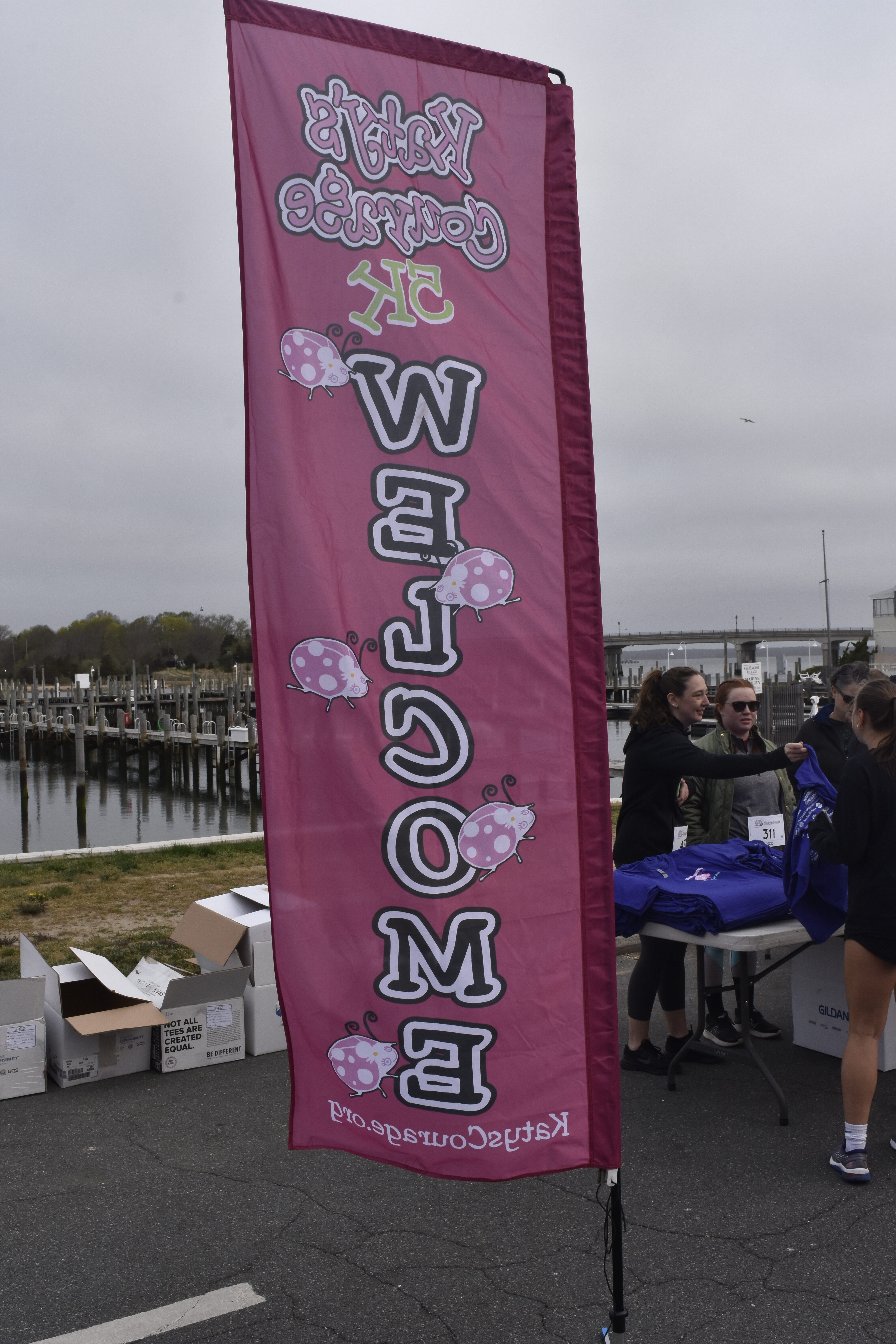 The 11th annual Katy's Courage 5K was Saturday in Sag Harbor.   DREW BUDD