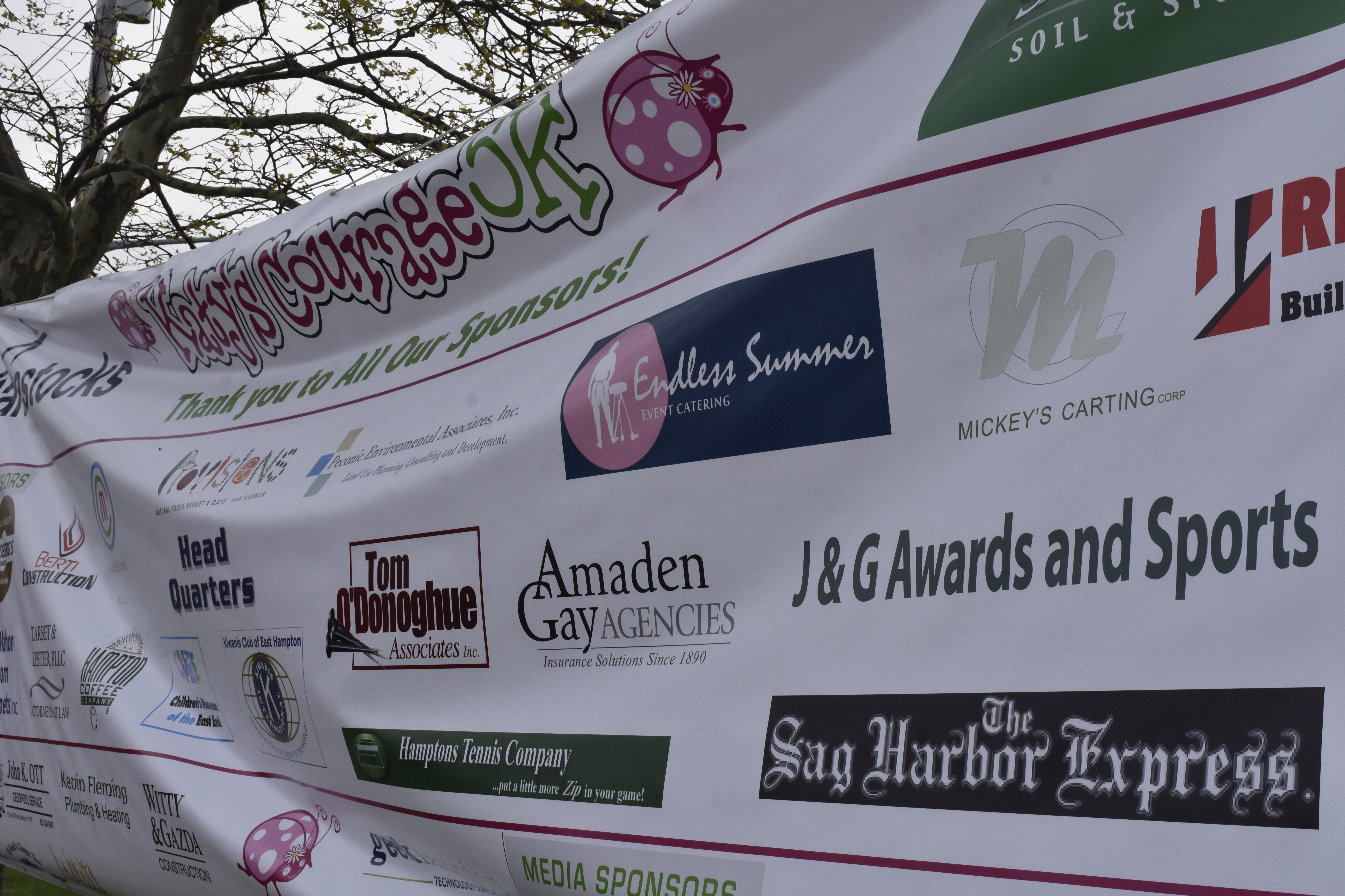 The 11th annual Katy's Courage 5K was Saturday in Sag Harbor.   DREW BUDD