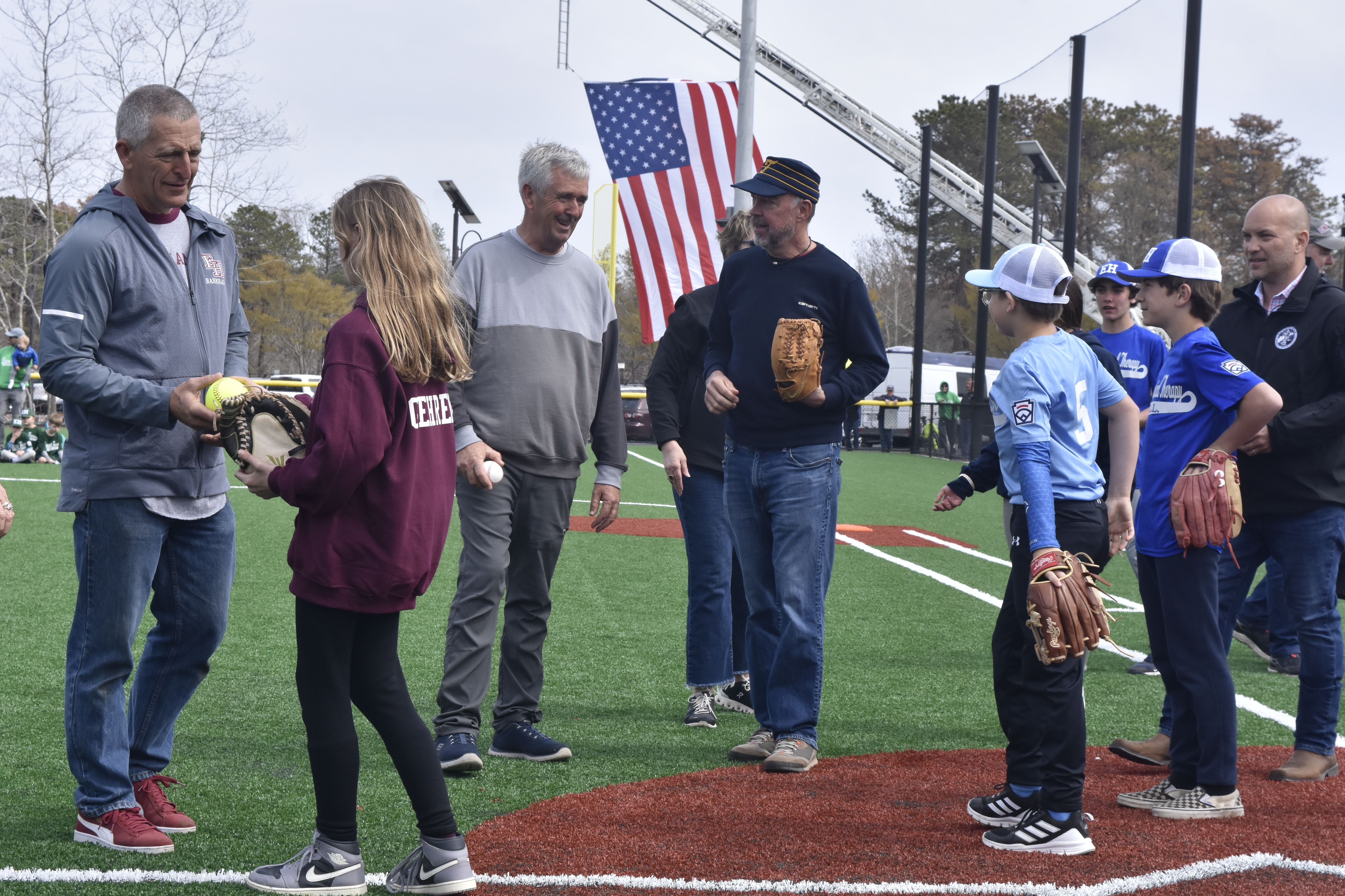 First pitch is complete.   DREW BUDD