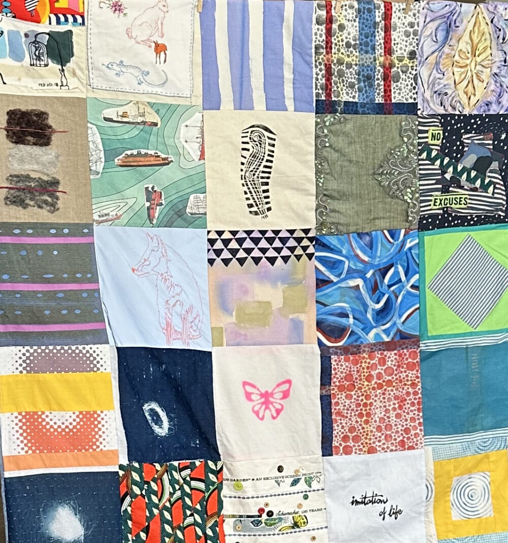 The Community Quilt was created by 30 East End artists. COURTESY THE ARTS CENTER AT DUCK CREEK