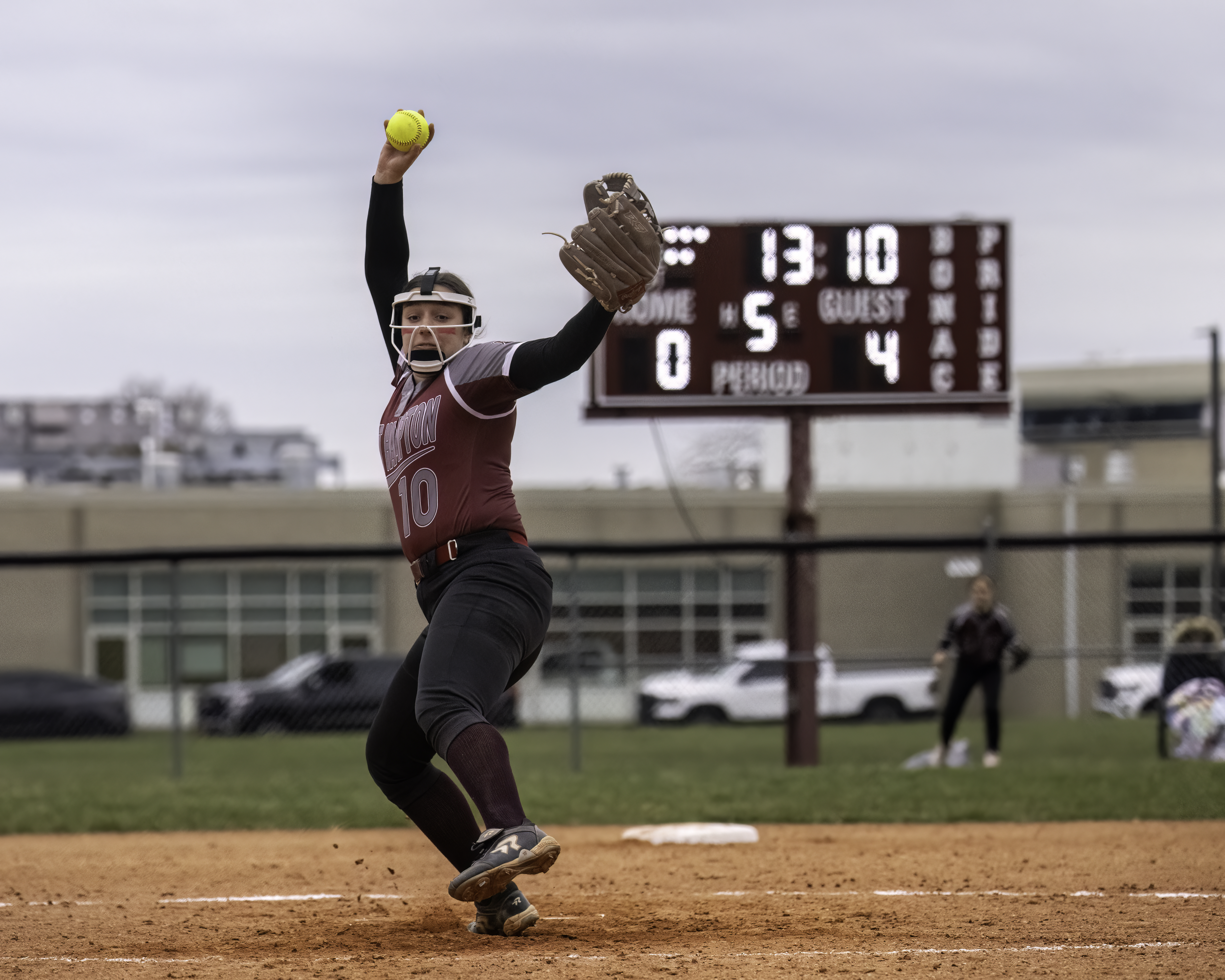 East Hampton junior Katie Kuneth started in the circle against Westhampton Beach on Friday.   MARIANNE BARNETT
