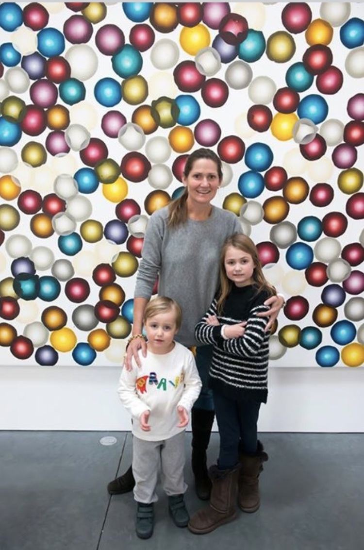 Genie Egerton-Warburton with her children, Charlotte and Rowland, at the Parrish Art Museum in November 2017, the day when a couple confronted her about her son's stimming. DANIEL GONZALEZ